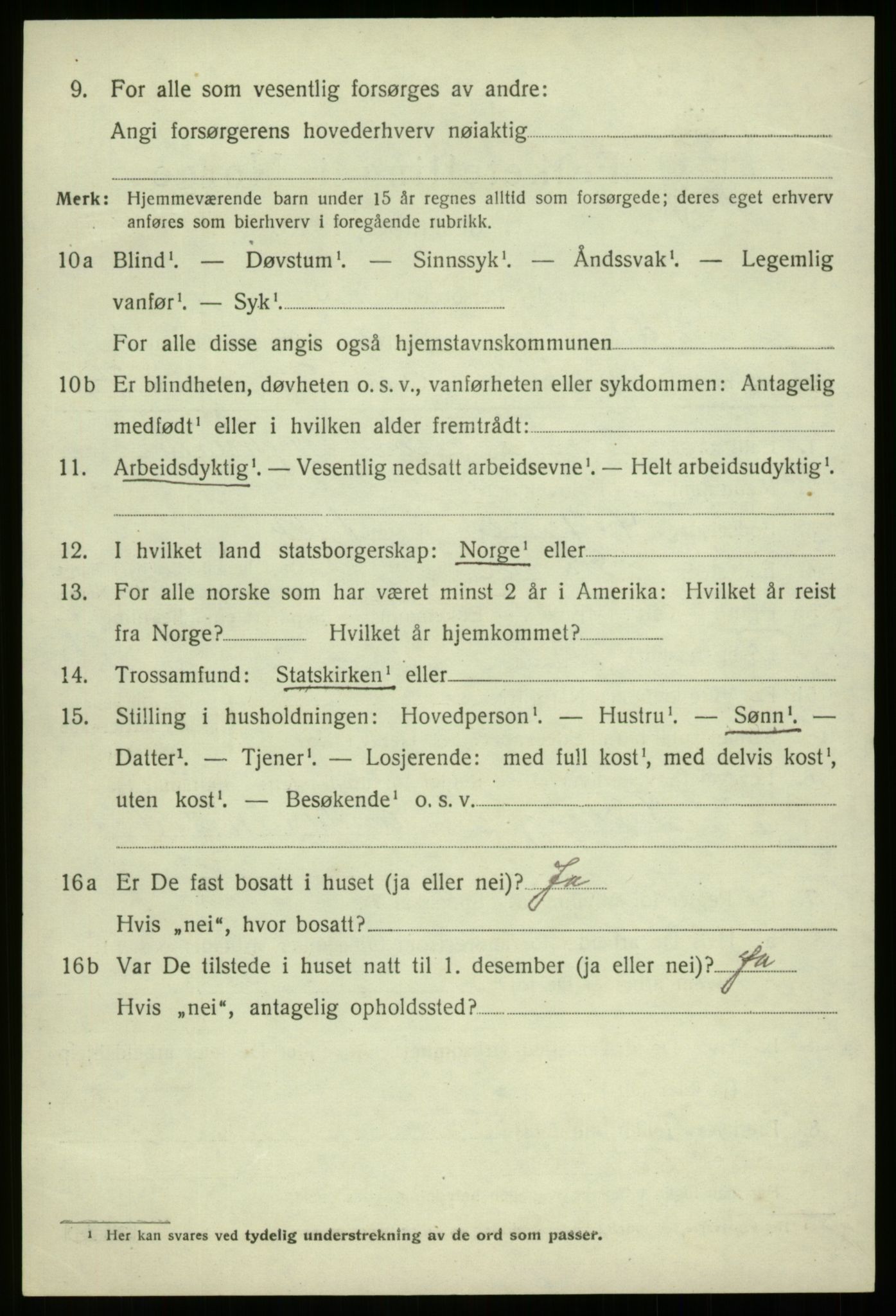 SAB, 1920 census for Davik, 1920, p. 6362