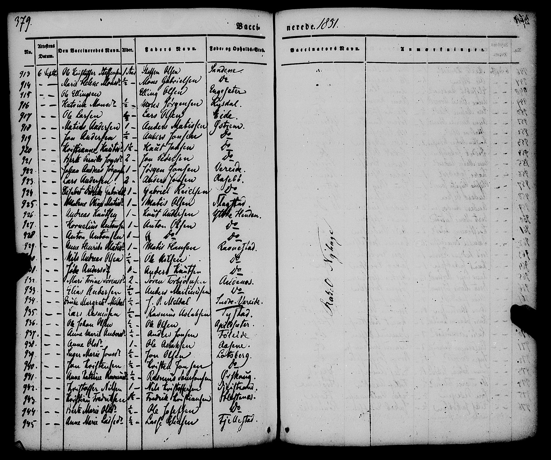 Gloppen sokneprestembete, AV/SAB-A-80101/H/Haa/Haaa/L0008: Parish register (official) no. A 8, 1837-1855, p. 379