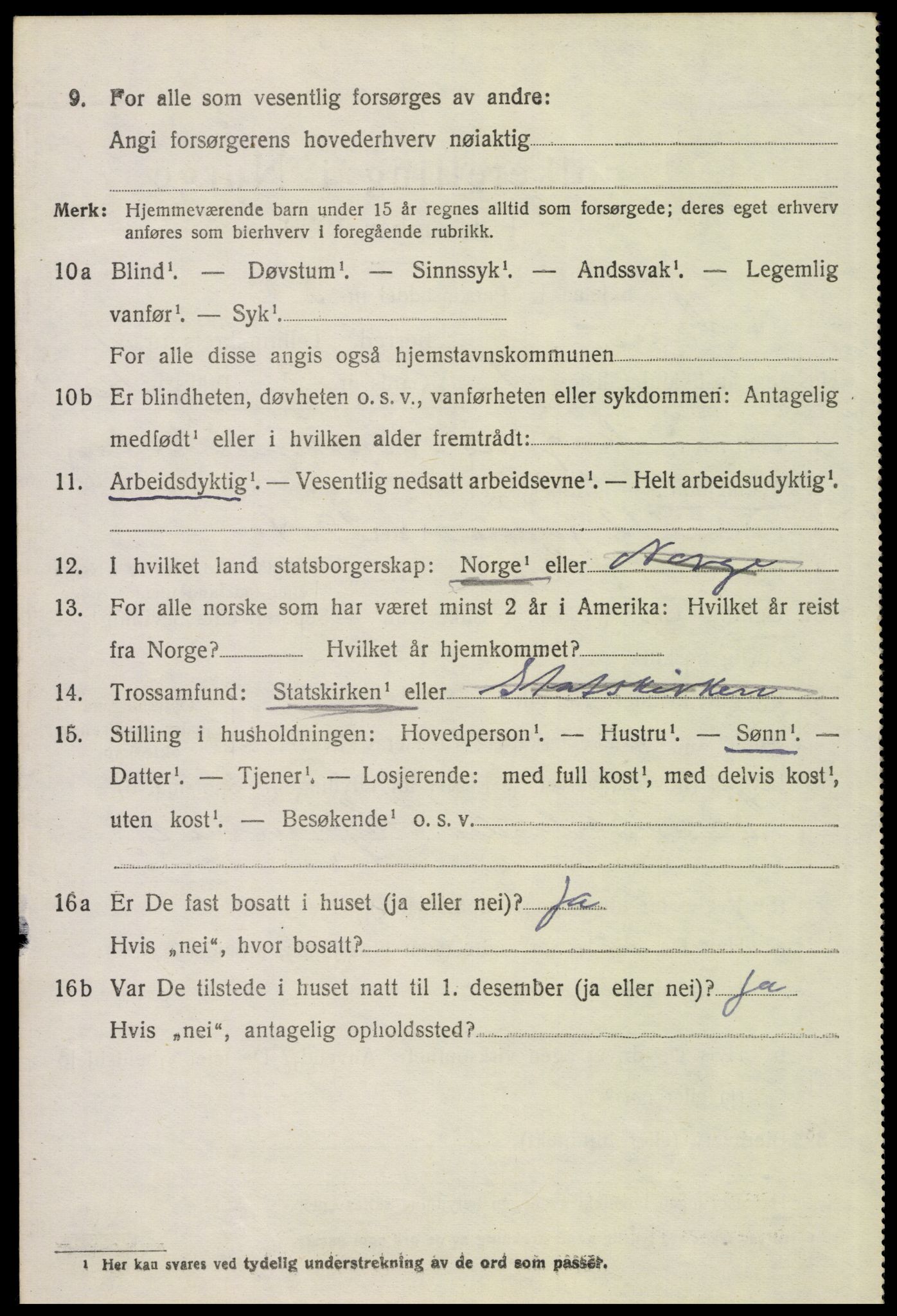 SAH, 1920 census for Grue, 1920, p. 9378