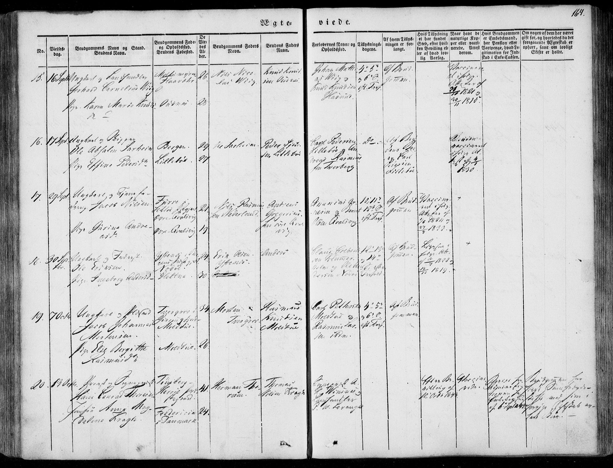 Ministerialprotokoller, klokkerbøker og fødselsregistre - Møre og Romsdal, AV/SAT-A-1454/507/L0070: Parish register (official) no. 507A05, 1842-1873, p. 164