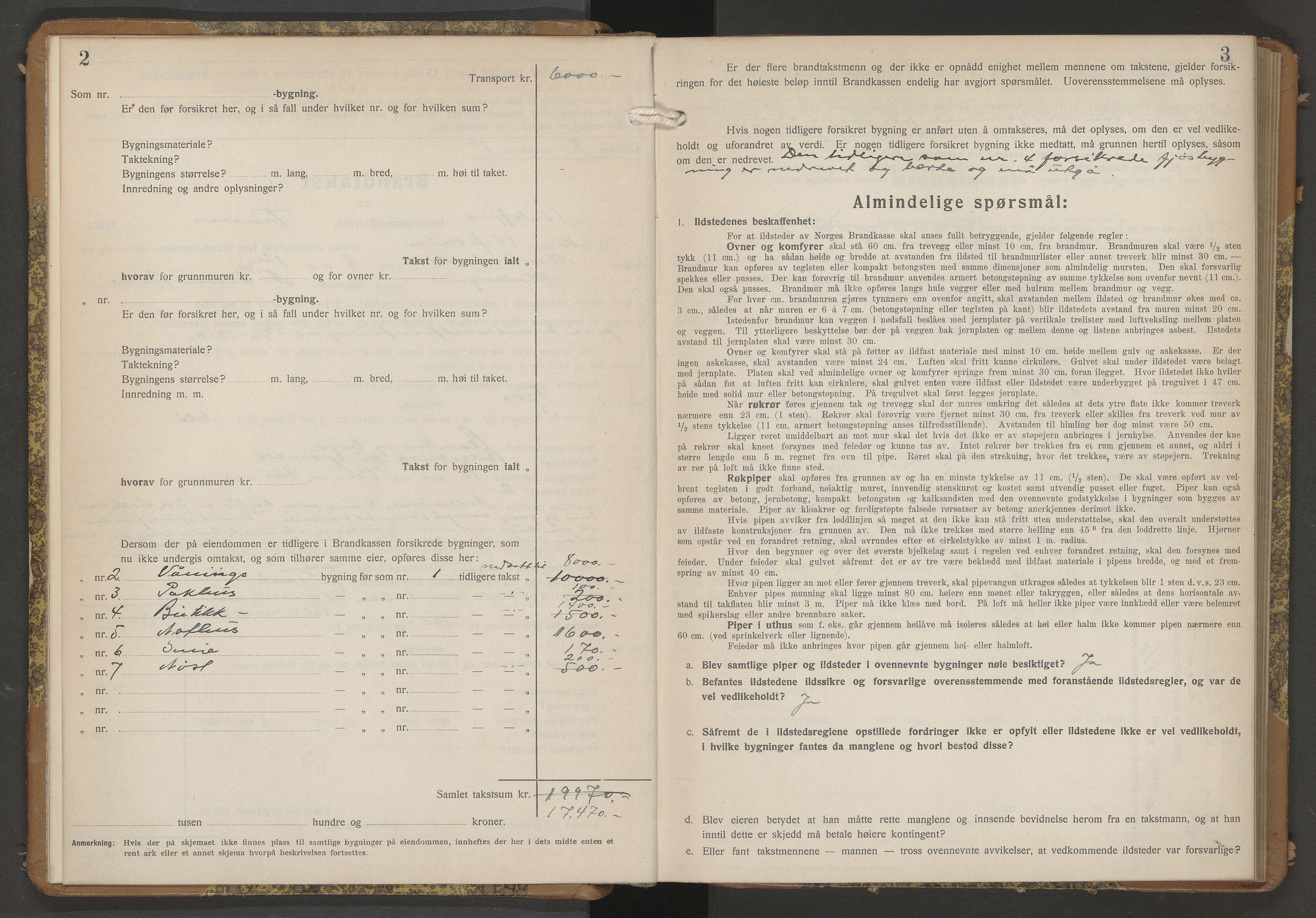 Lensmannen i Balsfjord, AV/SATØ-S-0085/Hf/Hfb/L0191: Branntakstprotokoller 1873-1978. Med register, 1936-1937