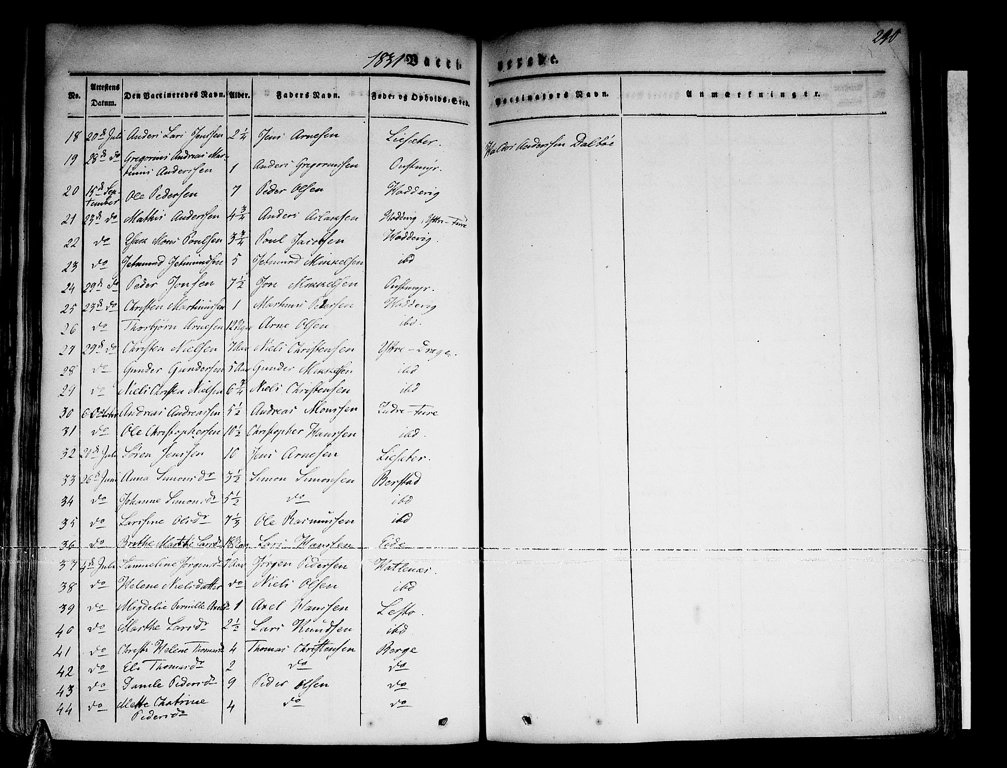 Selje sokneprestembete, SAB/A-99938/H/Ha/Haa/Haaa: Parish register (official) no. A 9, 1829-1844, p. 290