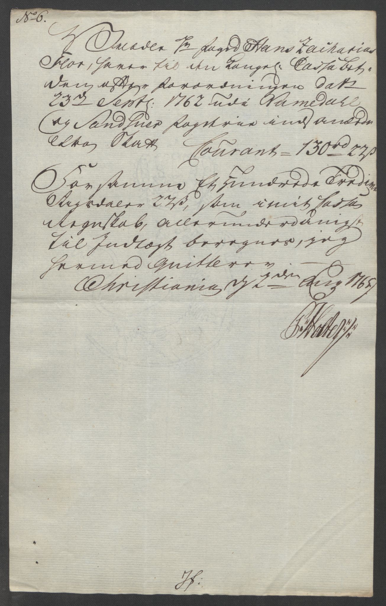 Rentekammeret inntil 1814, Reviderte regnskaper, Fogderegnskap, RA/EA-4092/R24/L1672: Ekstraskatten Numedal og Sandsvær, 1762-1767, p. 284