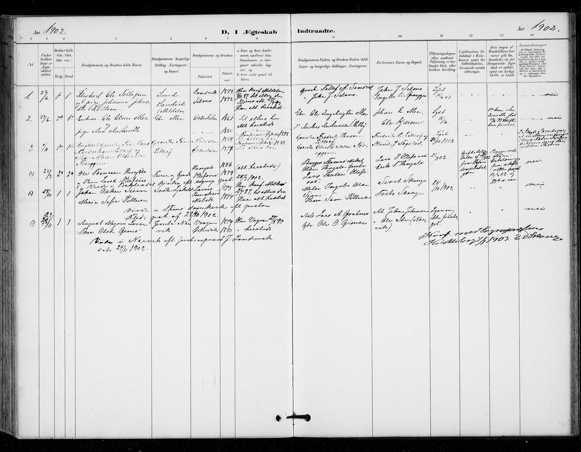 Ministerialprotokoller, klokkerbøker og fødselsregistre - Sør-Trøndelag, SAT/A-1456/671/L0841: Parish register (official) no. 671A03, 1893-1915