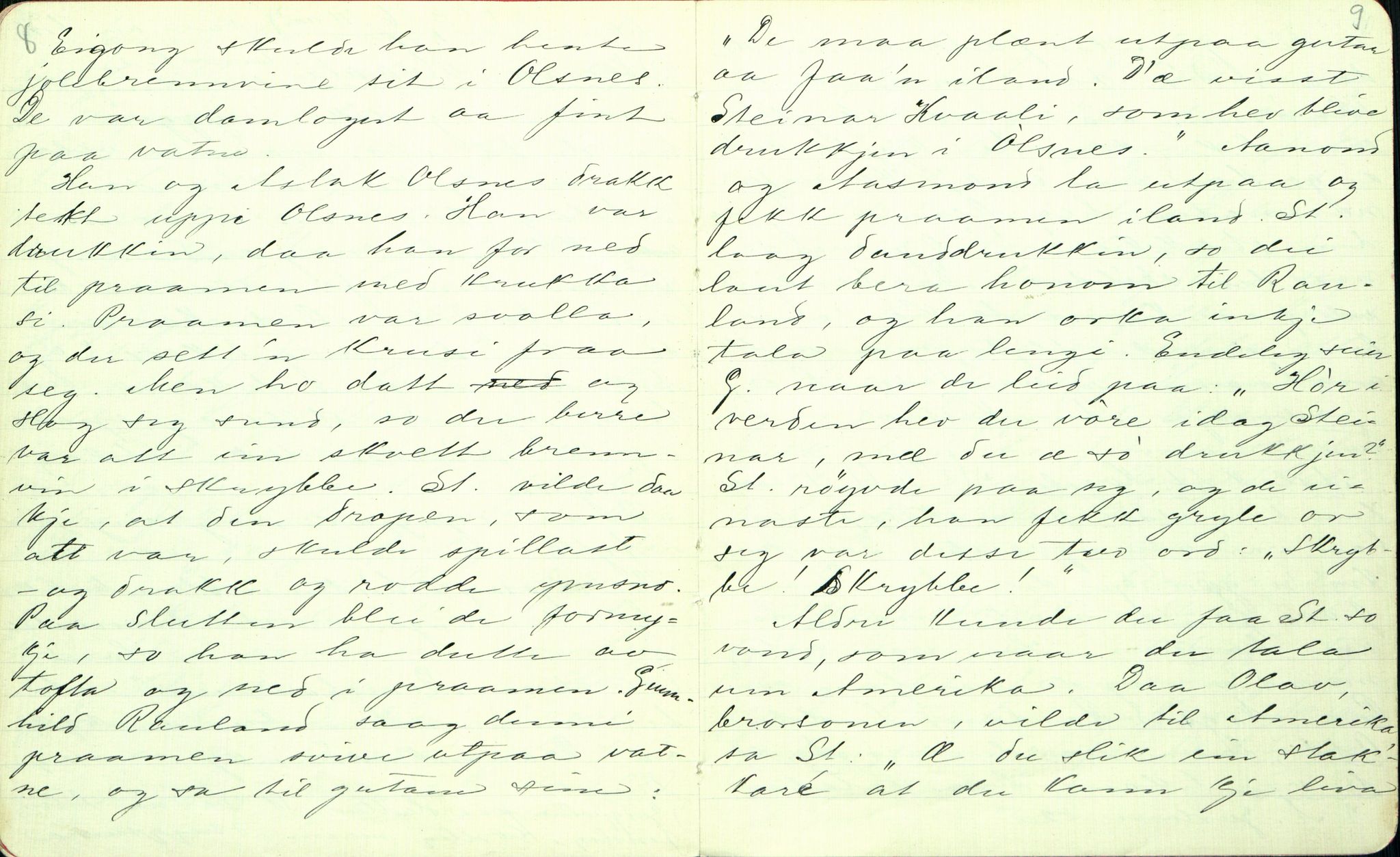 Rikard Berge, TEMU/TGM-A-1003/F/L0001/0027: 001-030 Innholdslister / 23. Raulands-ætti II, 1902-1903, p. 8-9
