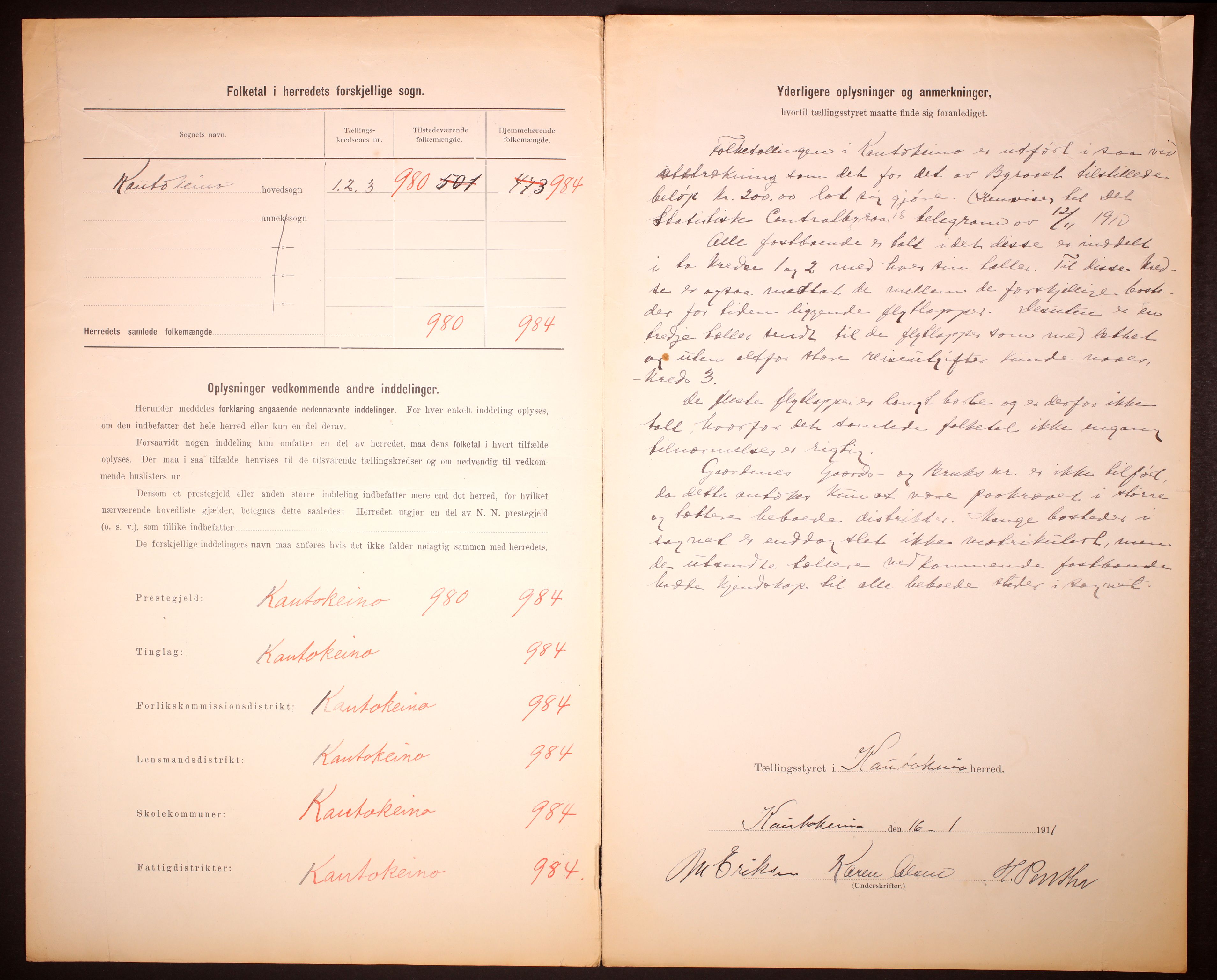 RA, 1910 census for Kautokeino, 1910, p. 4