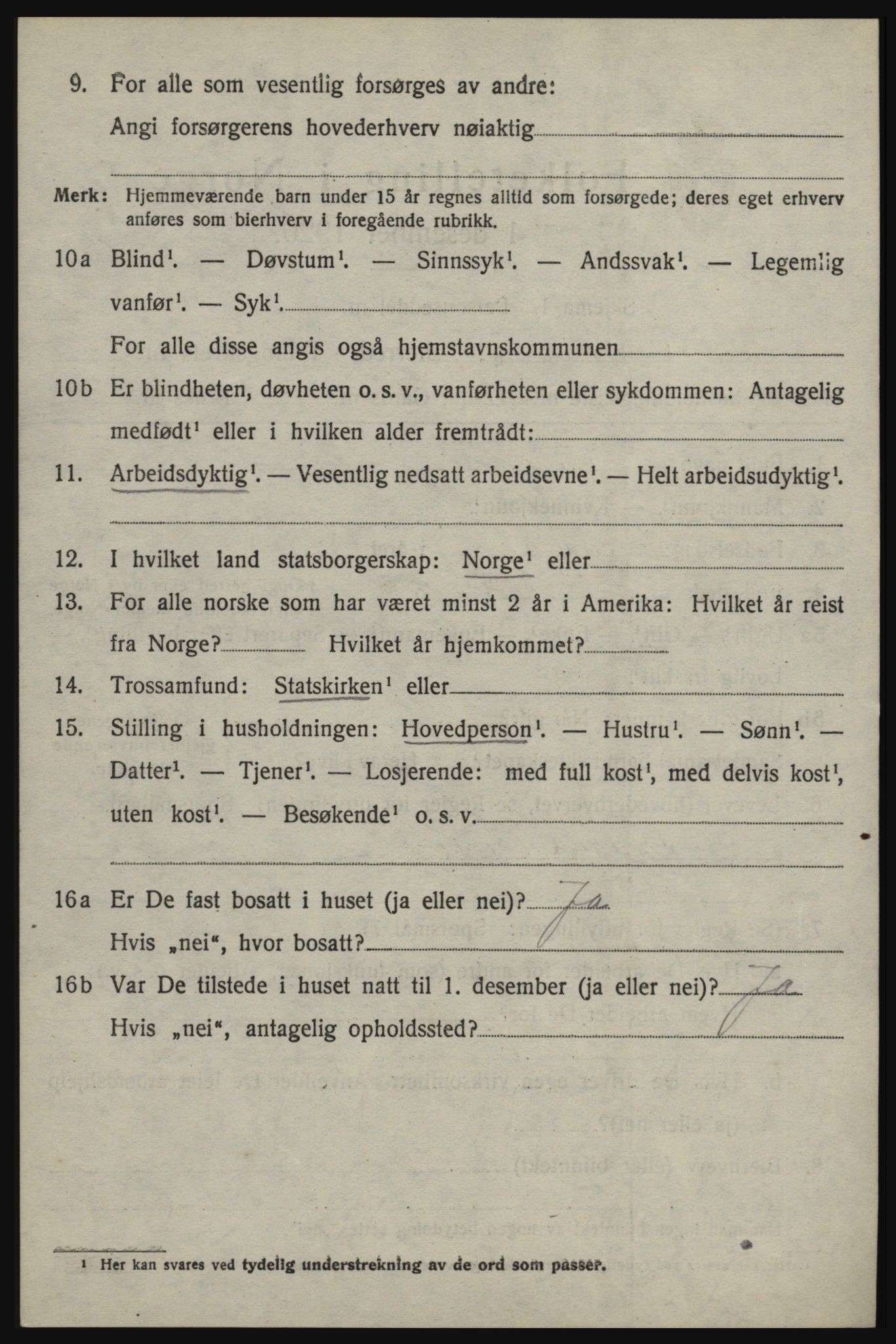 SAO, 1920 census for Øymark, 1920, p. 3090