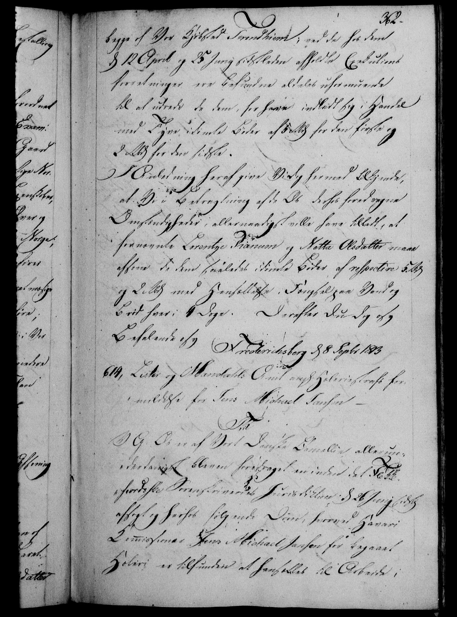 Danske Kanselli 1800-1814, AV/RA-EA-3024/H/Hf/Hfb/Hfba/L0005: Registranter, 1811-1814, p. 362a
