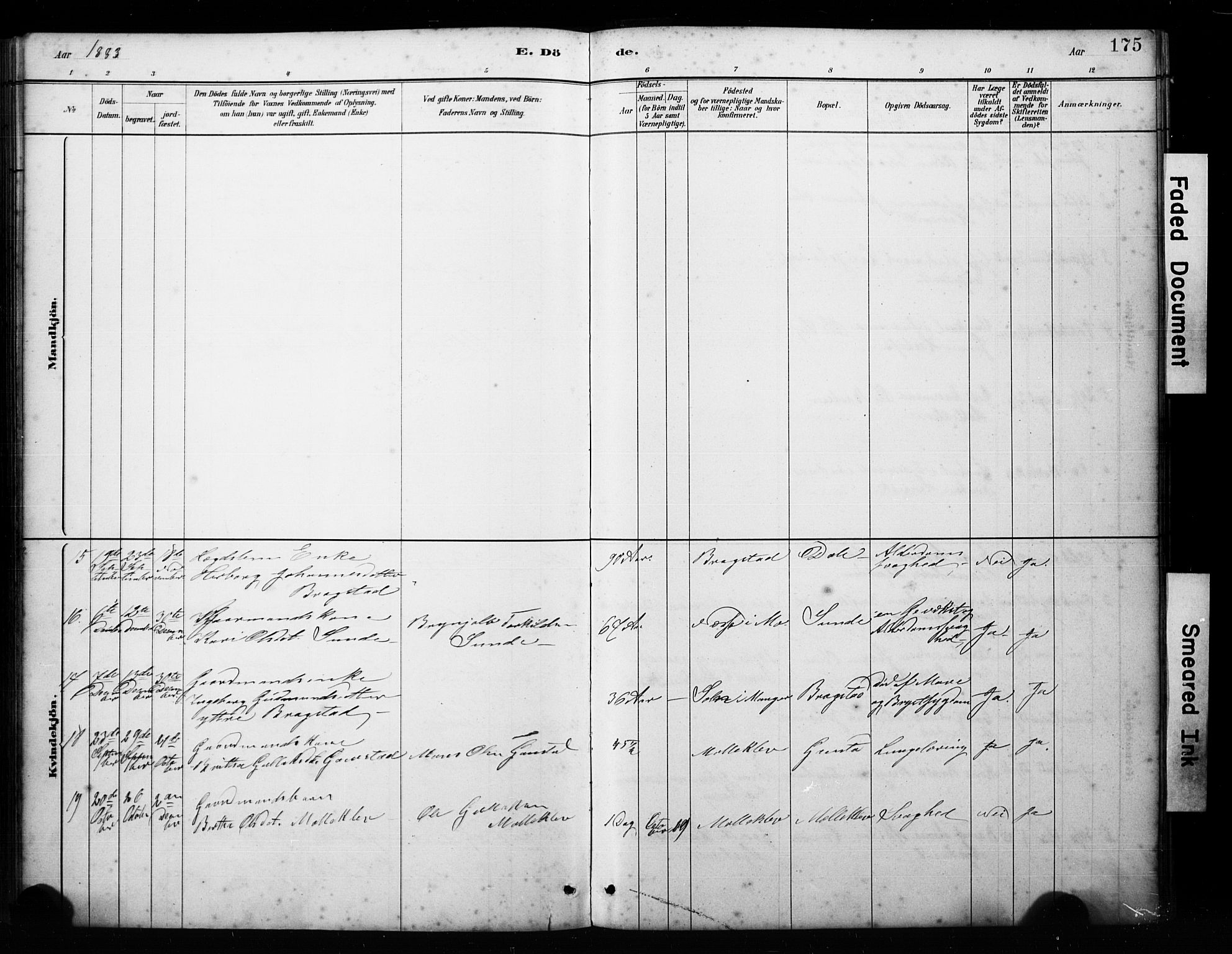 Alversund Sokneprestembete, AV/SAB-A-73901/H/Ha/Hab: Parish register (copy) no. C 3, 1881-1894, p. 175