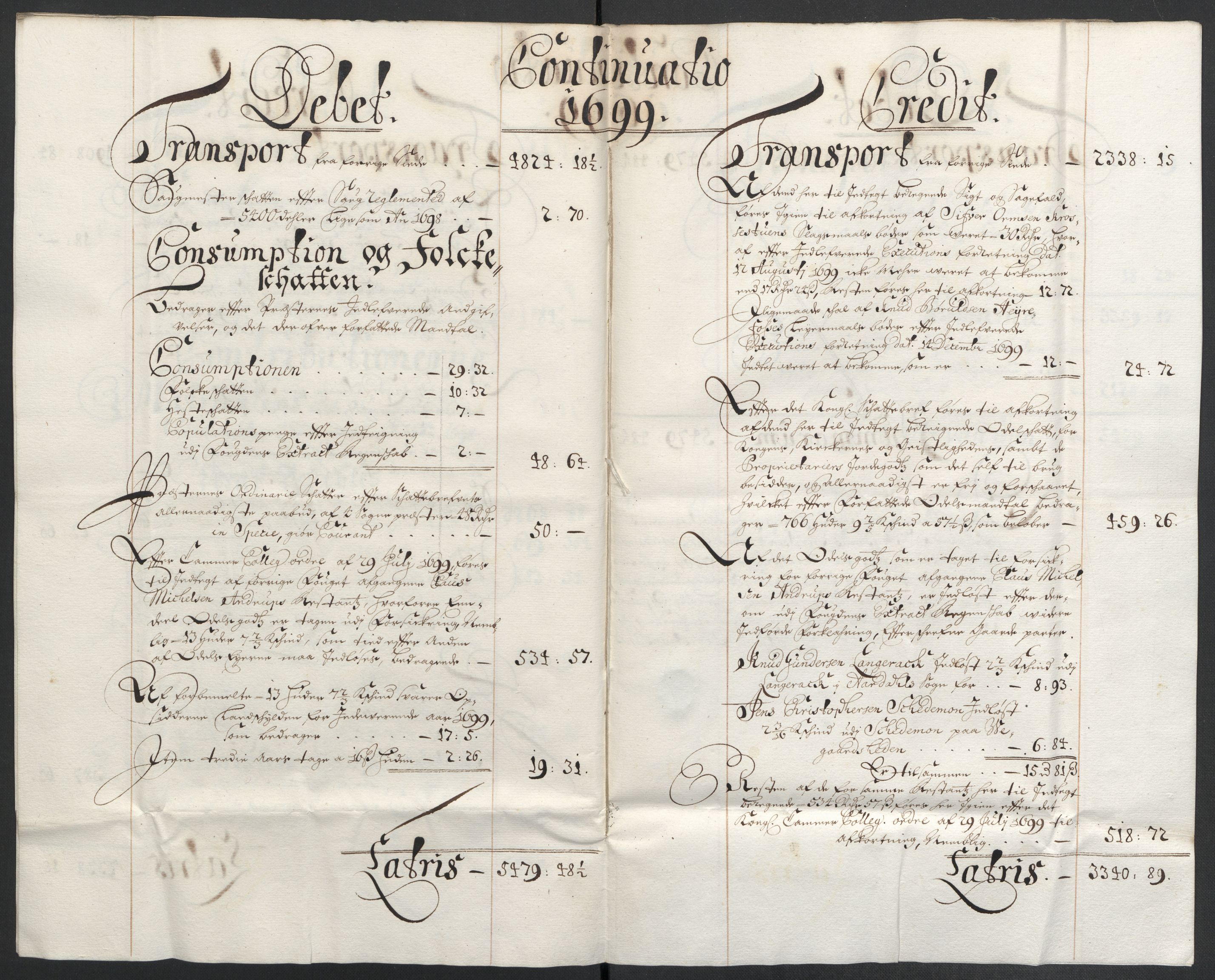 Rentekammeret inntil 1814, Reviderte regnskaper, Fogderegnskap, AV/RA-EA-4092/R40/L2445: Fogderegnskap Råbyggelag, 1697-1699, p. 215