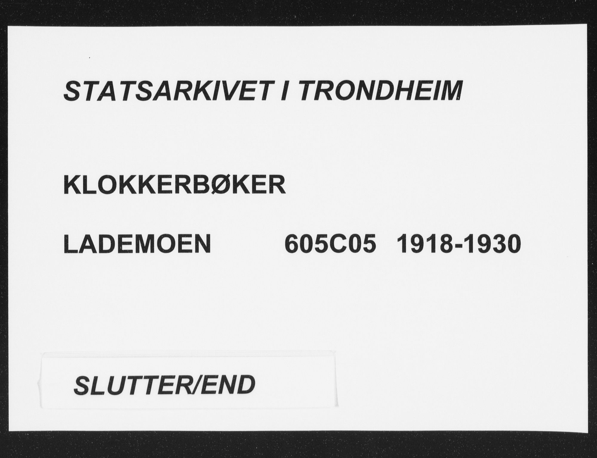 Ministerialprotokoller, klokkerbøker og fødselsregistre - Sør-Trøndelag, AV/SAT-A-1456/605/L0258: Parish register (copy) no. 605C05, 1918-1930