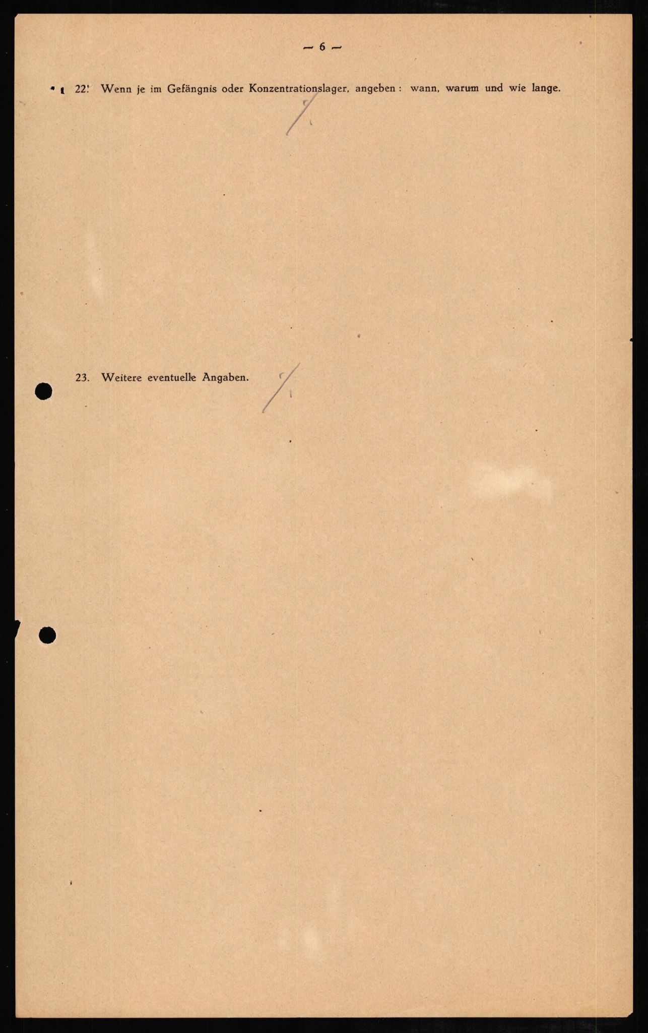 Forsvaret, Forsvarets overkommando II, RA/RAFA-3915/D/Db/L0007: CI Questionaires. Tyske okkupasjonsstyrker i Norge. Tyskere., 1945-1946, p. 38
