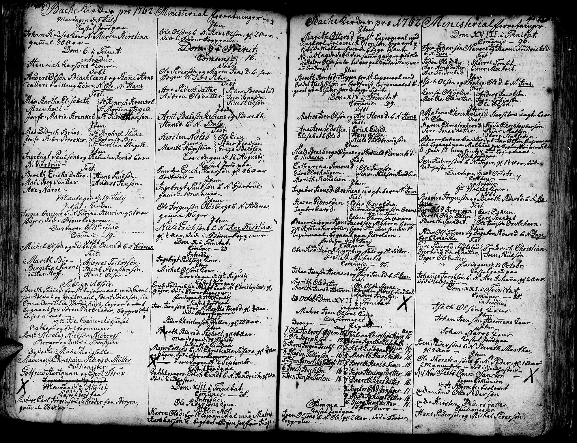 Ministerialprotokoller, klokkerbøker og fødselsregistre - Sør-Trøndelag, SAT/A-1456/606/L0276: Parish register (official) no. 606A01 /2, 1727-1779, p. 156-157