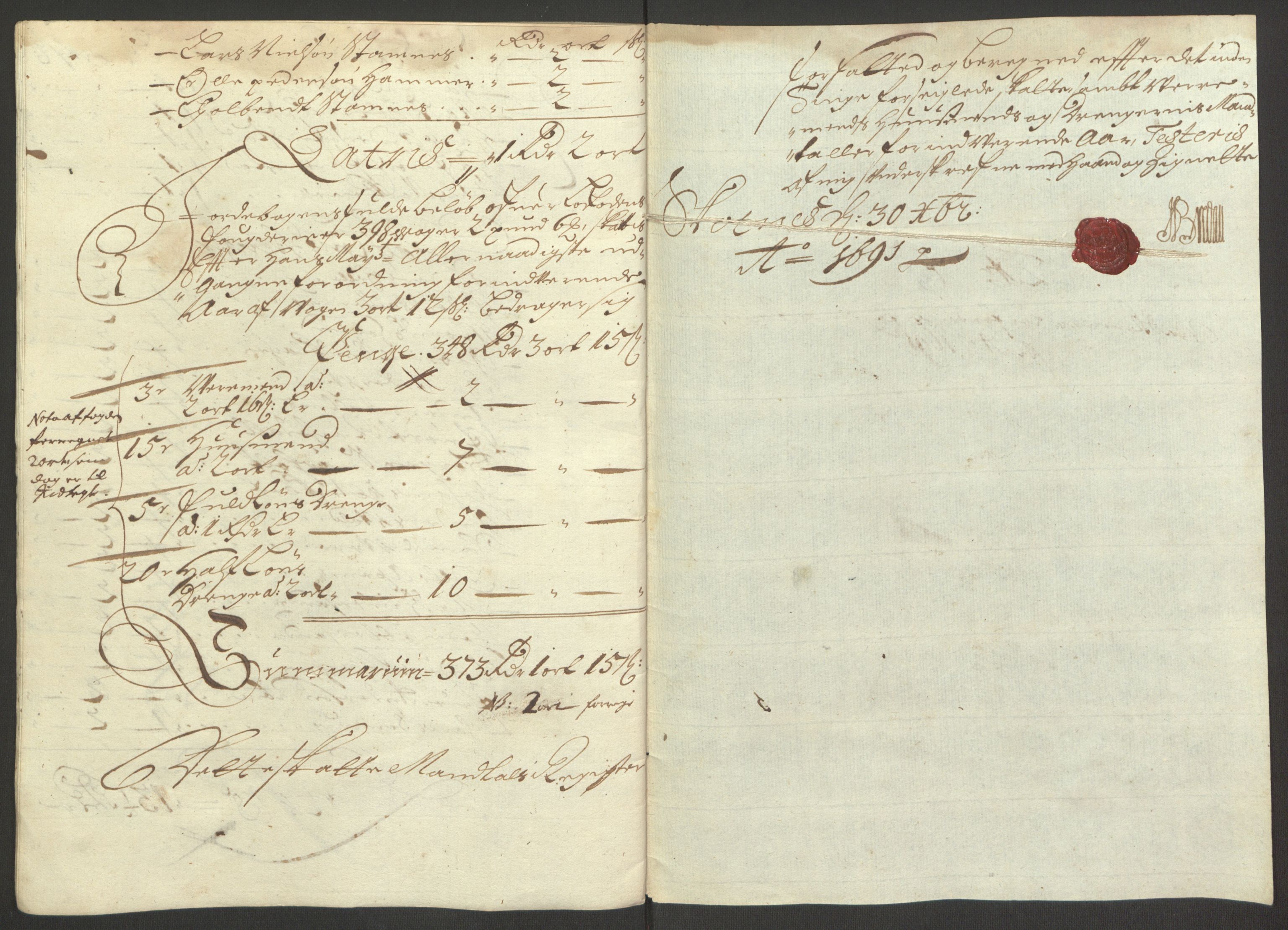 Rentekammeret inntil 1814, Reviderte regnskaper, Fogderegnskap, AV/RA-EA-4092/R67/L4675: Fogderegnskap Vesterålen, Andenes og Lofoten, 1691-1693, p. 57