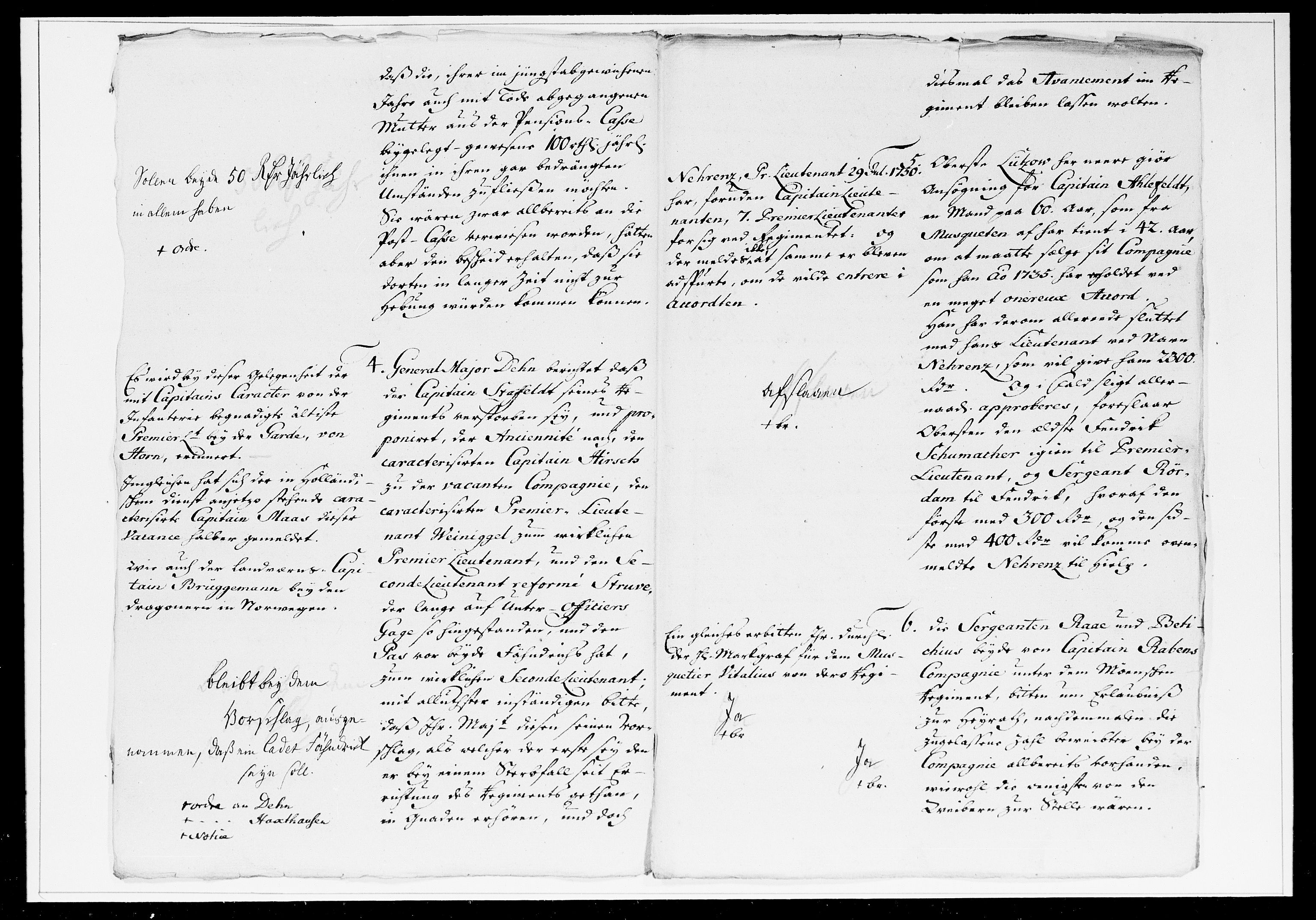 Krigskollegiet, Krigskancelliet, DRA/A-0006/-/1241-1247: Refererede sager, 1753, p. 36