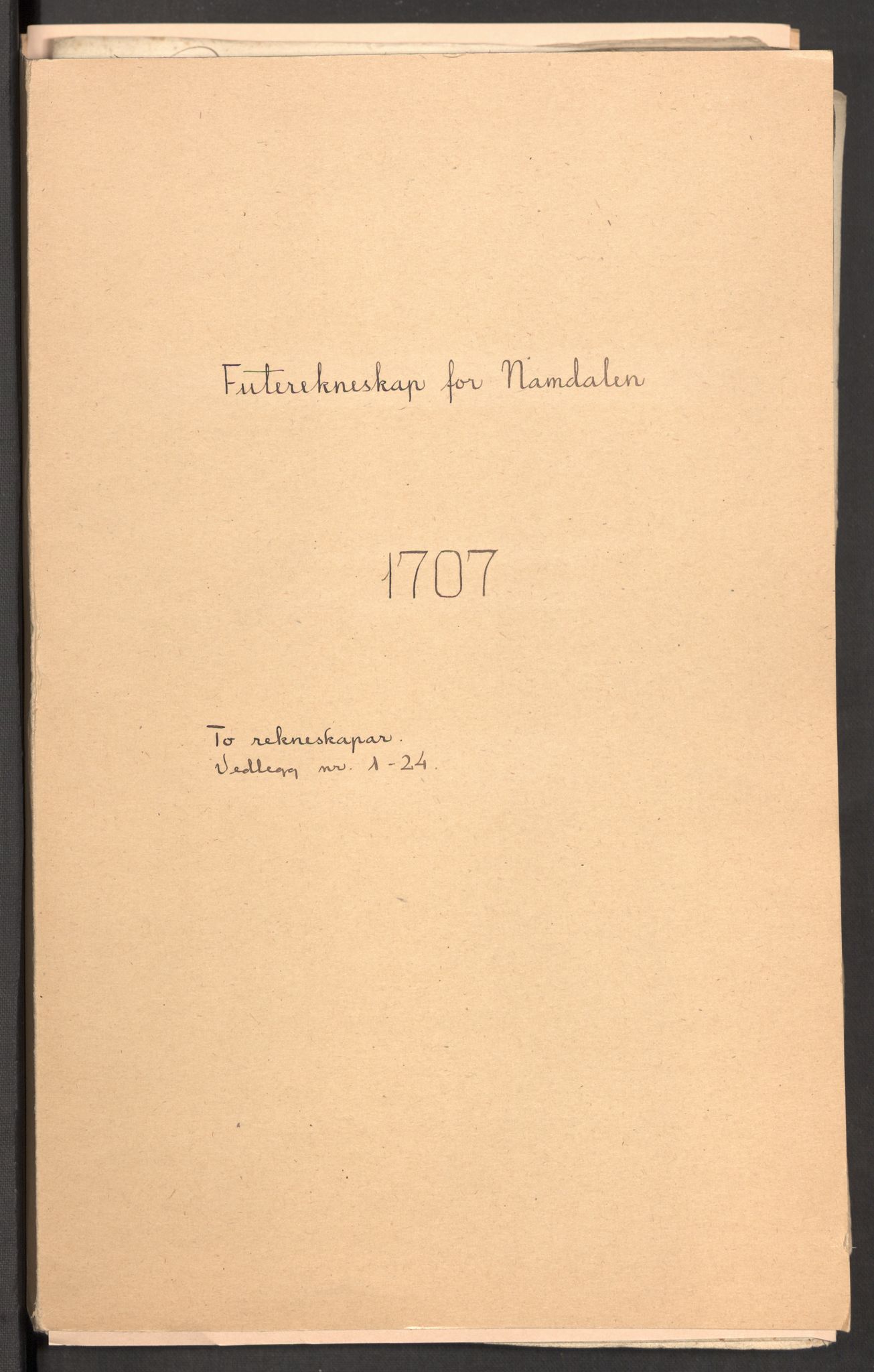 Rentekammeret inntil 1814, Reviderte regnskaper, Fogderegnskap, RA/EA-4092/R64/L4430: Fogderegnskap Namdal, 1707-1708, p. 2