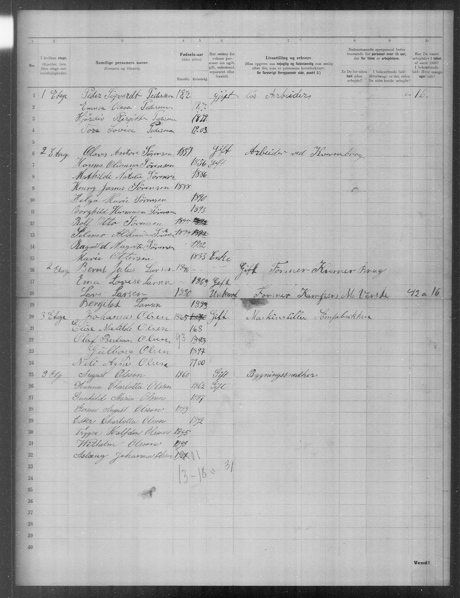 OBA, Municipal Census 1903 for Kristiania, 1903, p. 18757