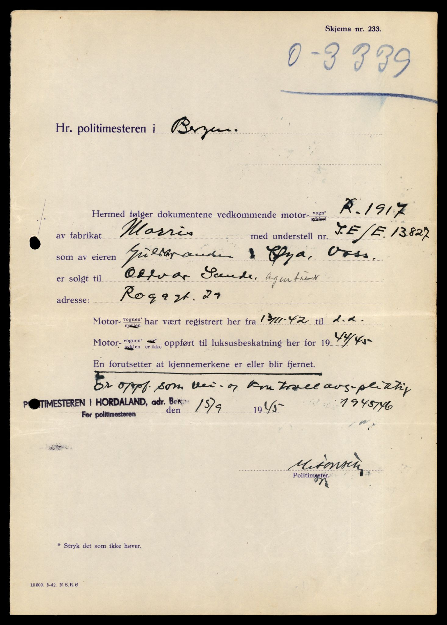 Møre og Romsdal vegkontor - Ålesund trafikkstasjon, AV/SAT-A-4099/F/Fe/L0044: Registreringskort for kjøretøy T 14205 - T 14319, 1927-1998, p. 2295