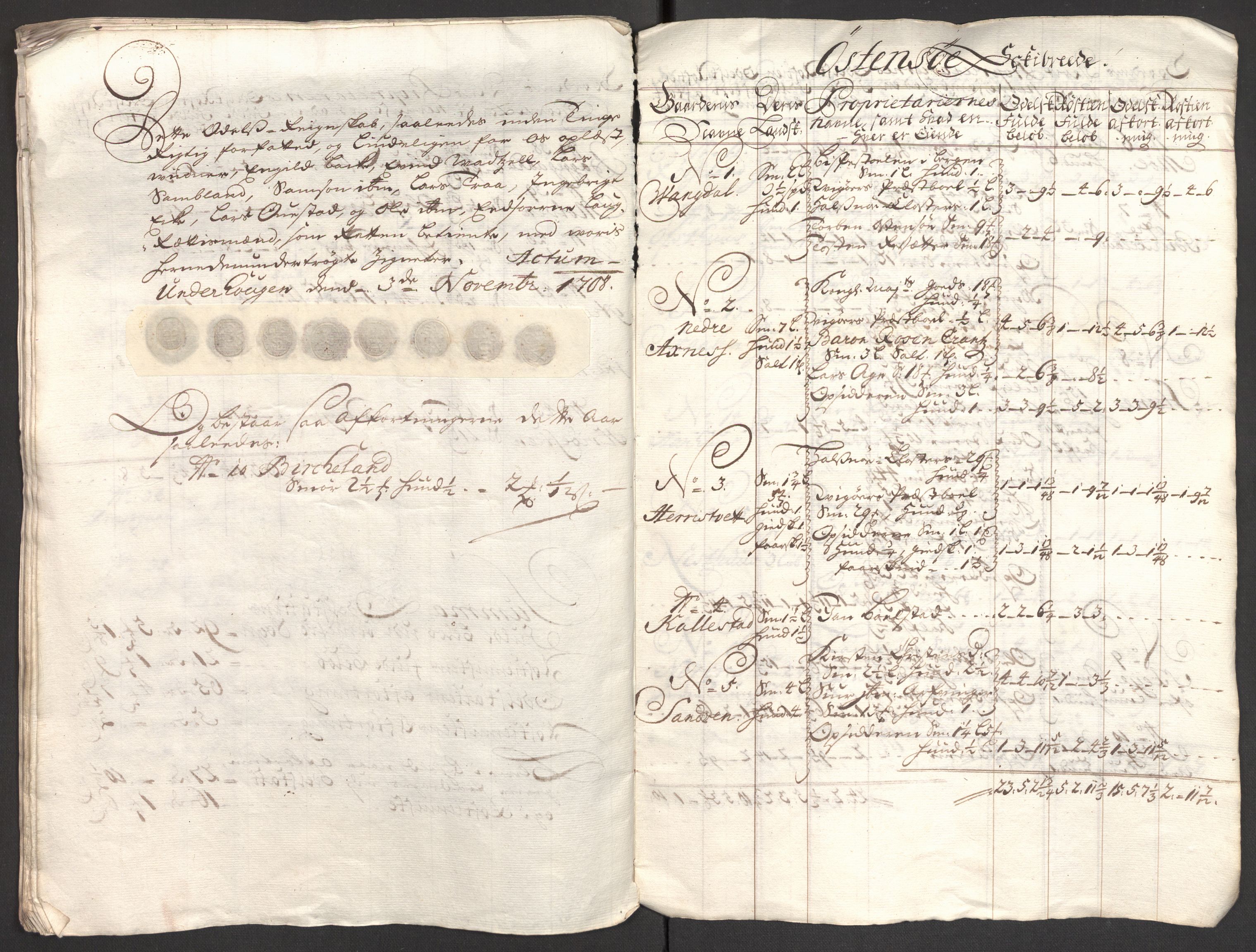 Rentekammeret inntil 1814, Reviderte regnskaper, Fogderegnskap, AV/RA-EA-4092/R48/L2985: Fogderegnskap Sunnhordland og Hardanger, 1708, p. 218