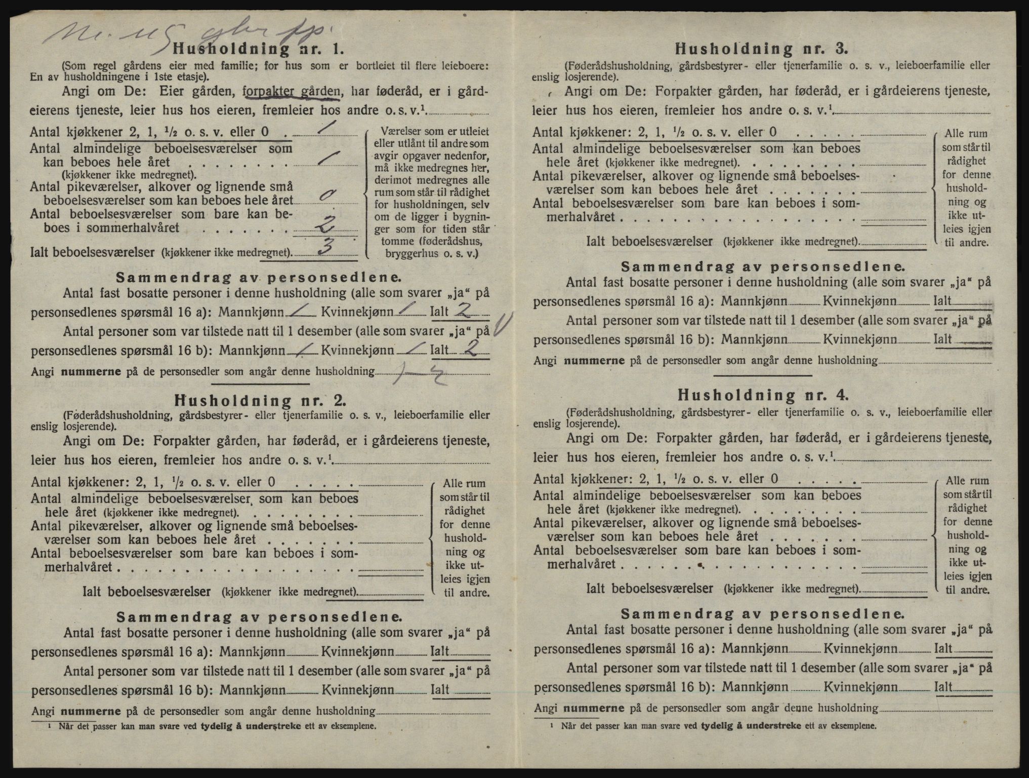 SAO, 1920 census for Aremark, 1920, p. 482