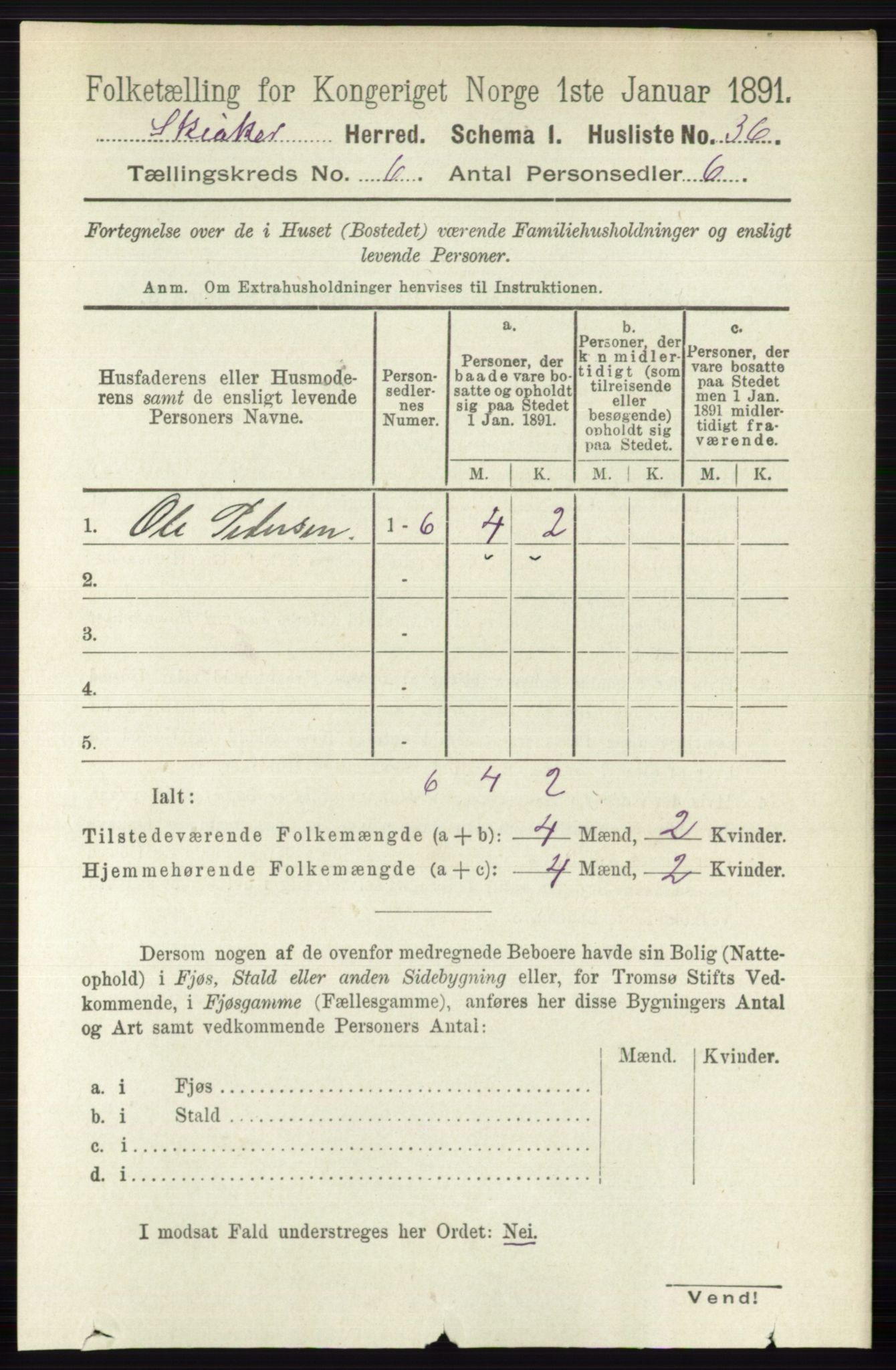 RA, 1891 census for 0513 Skjåk, 1891, p. 2017