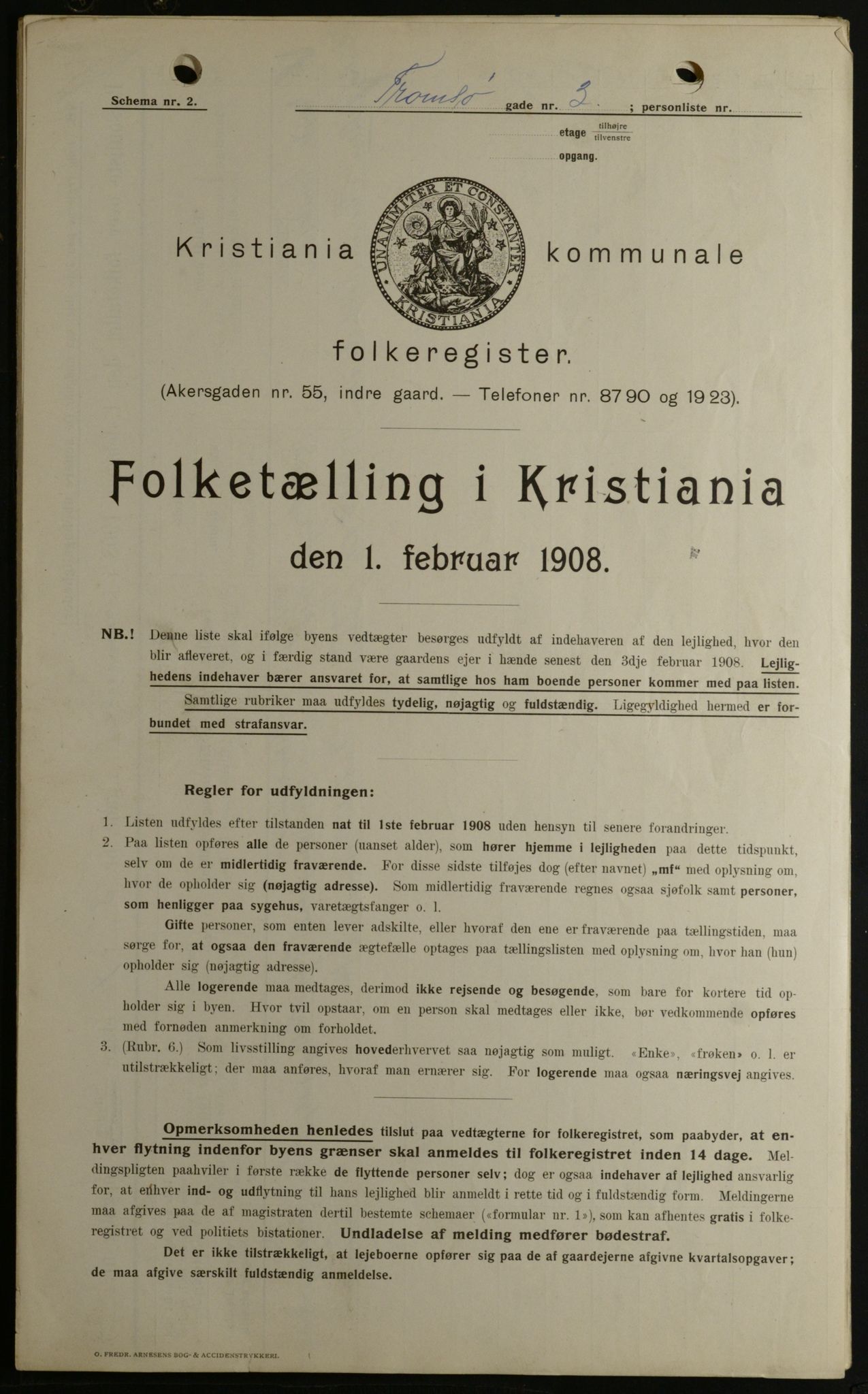 OBA, Municipal Census 1908 for Kristiania, 1908, p. 103983