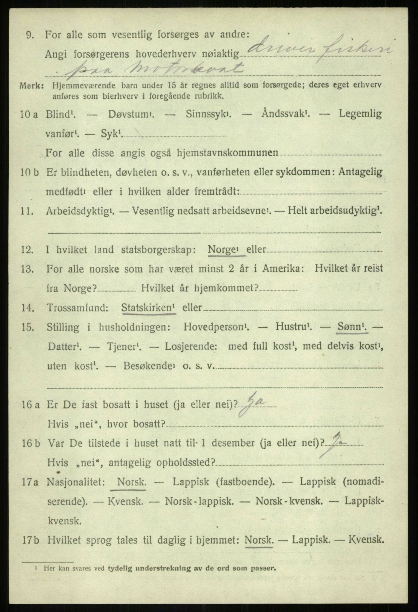 SATØ, 1920 census for Lenvik, 1920, p. 12781