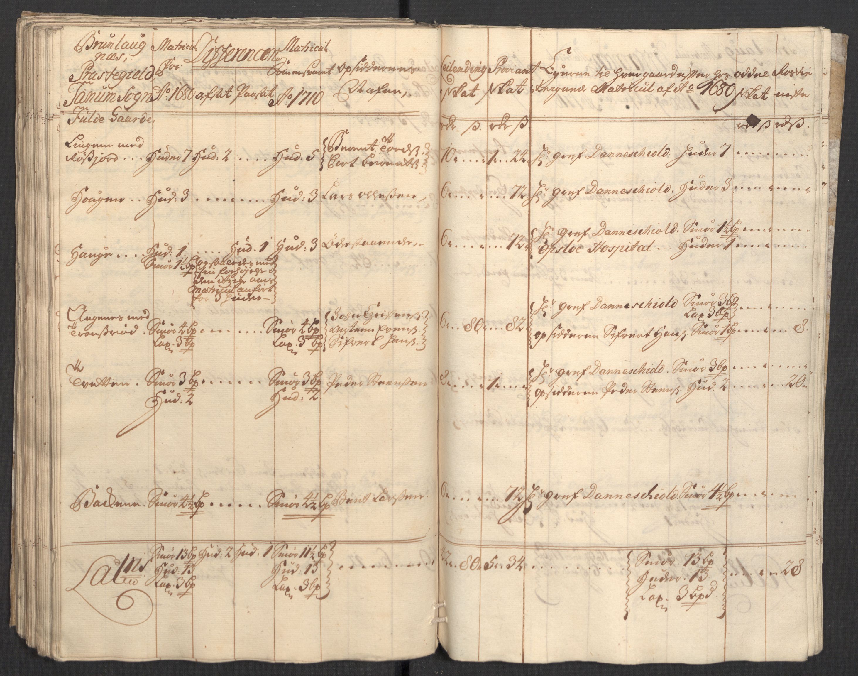 Rentekammeret inntil 1814, Reviderte regnskaper, Fogderegnskap, RA/EA-4092/R33/L1981: Fogderegnskap Larvik grevskap, 1709-1710, p. 364