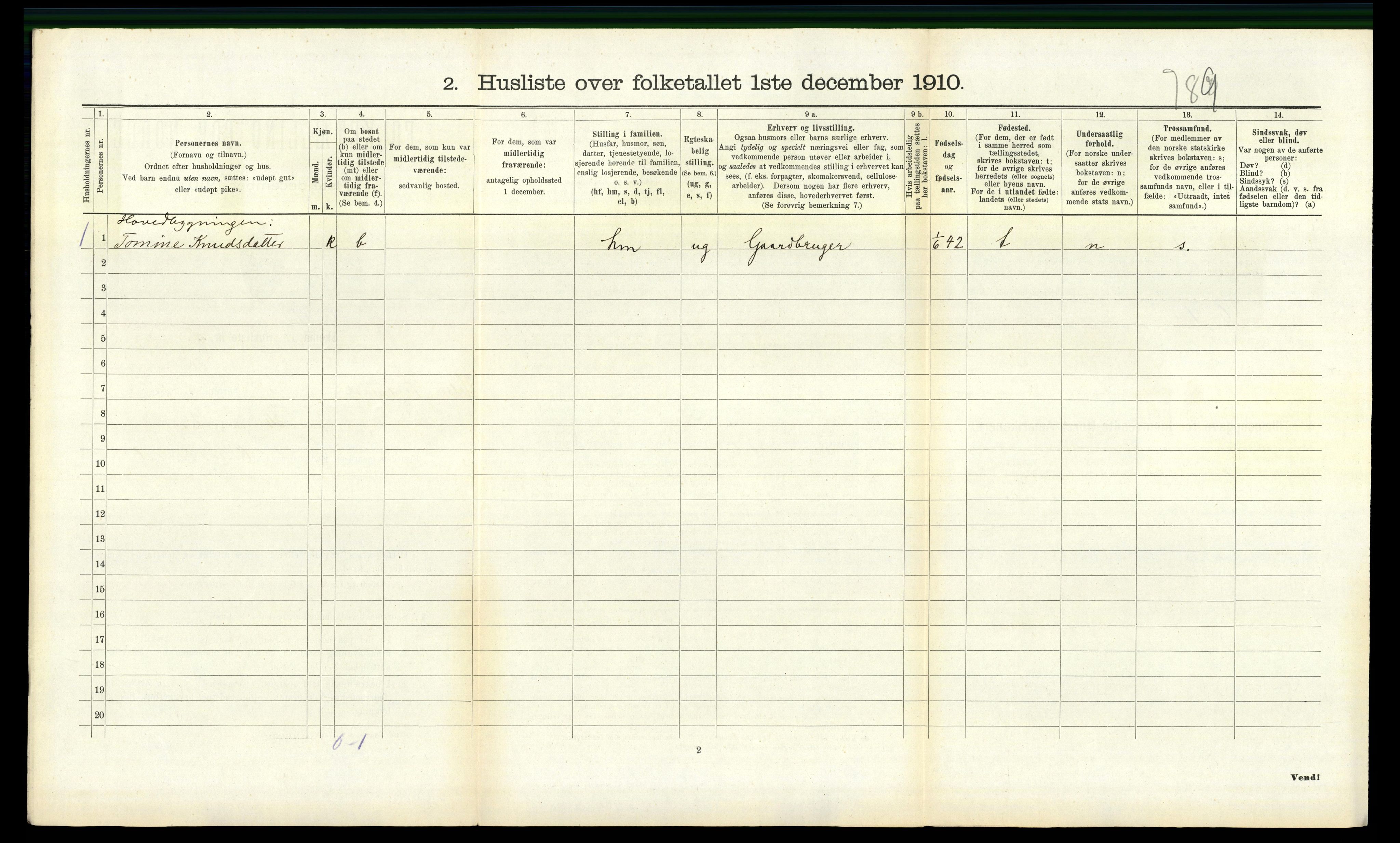 RA, 1910 census for Halse og Harkmark, 1910, p. 907