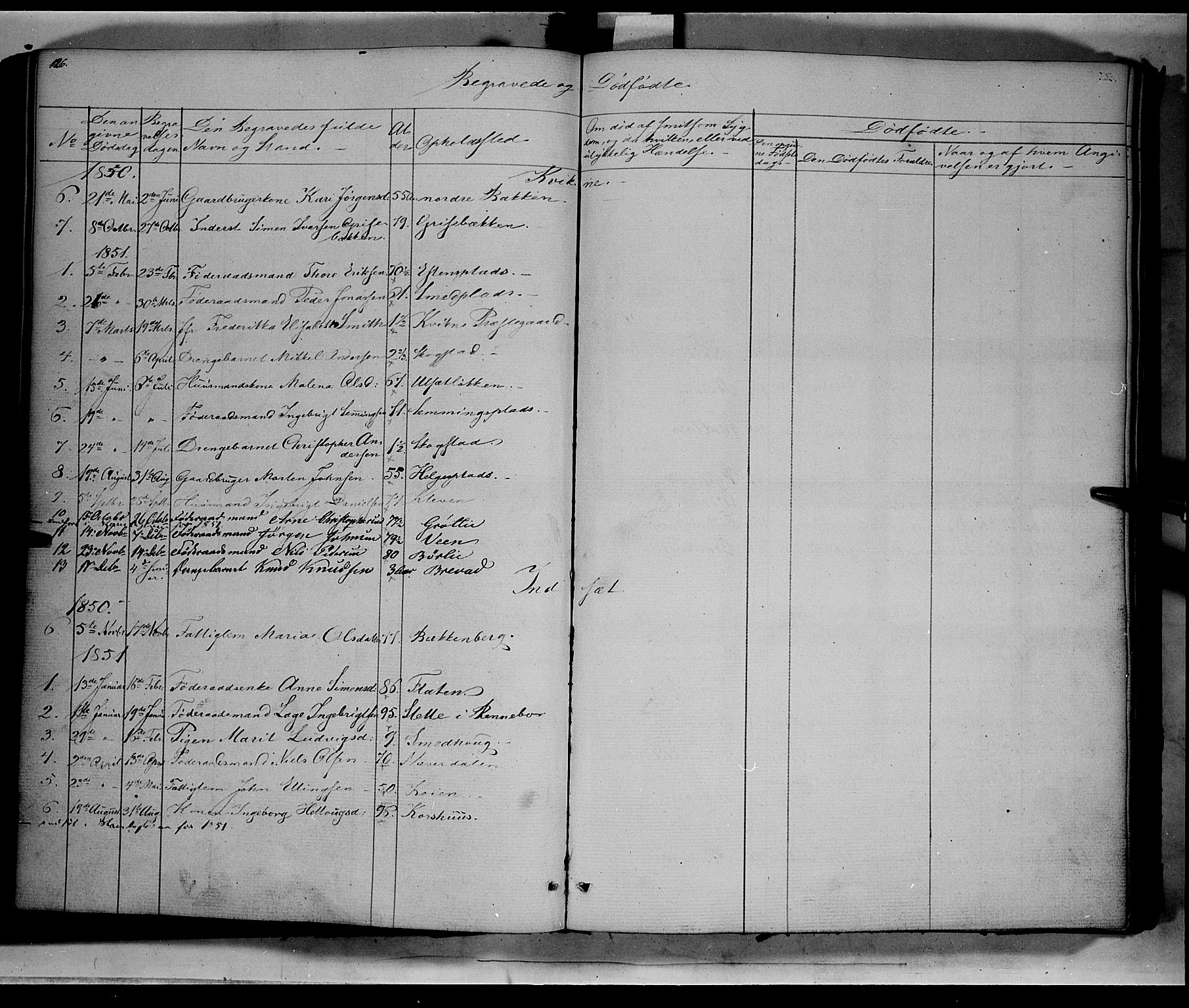 Kvikne prestekontor, SAH/PREST-064/H/Ha/Haa/L0005: Parish register (official) no. 5, 1841-1862, p. 126