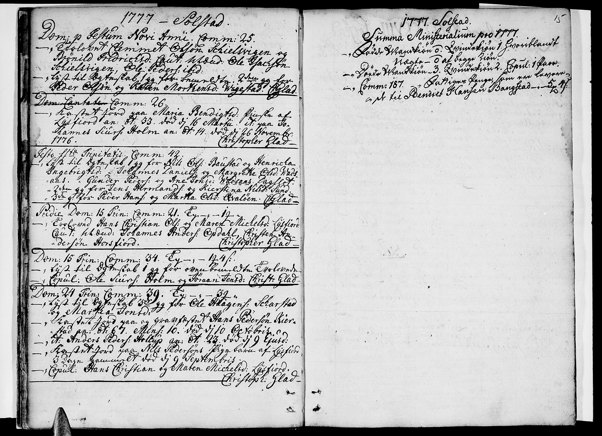Ministerialprotokoller, klokkerbøker og fødselsregistre - Nordland, SAT/A-1459/811/L0164: Parish register (official) no. 811A02, 1752-1819, p. 15