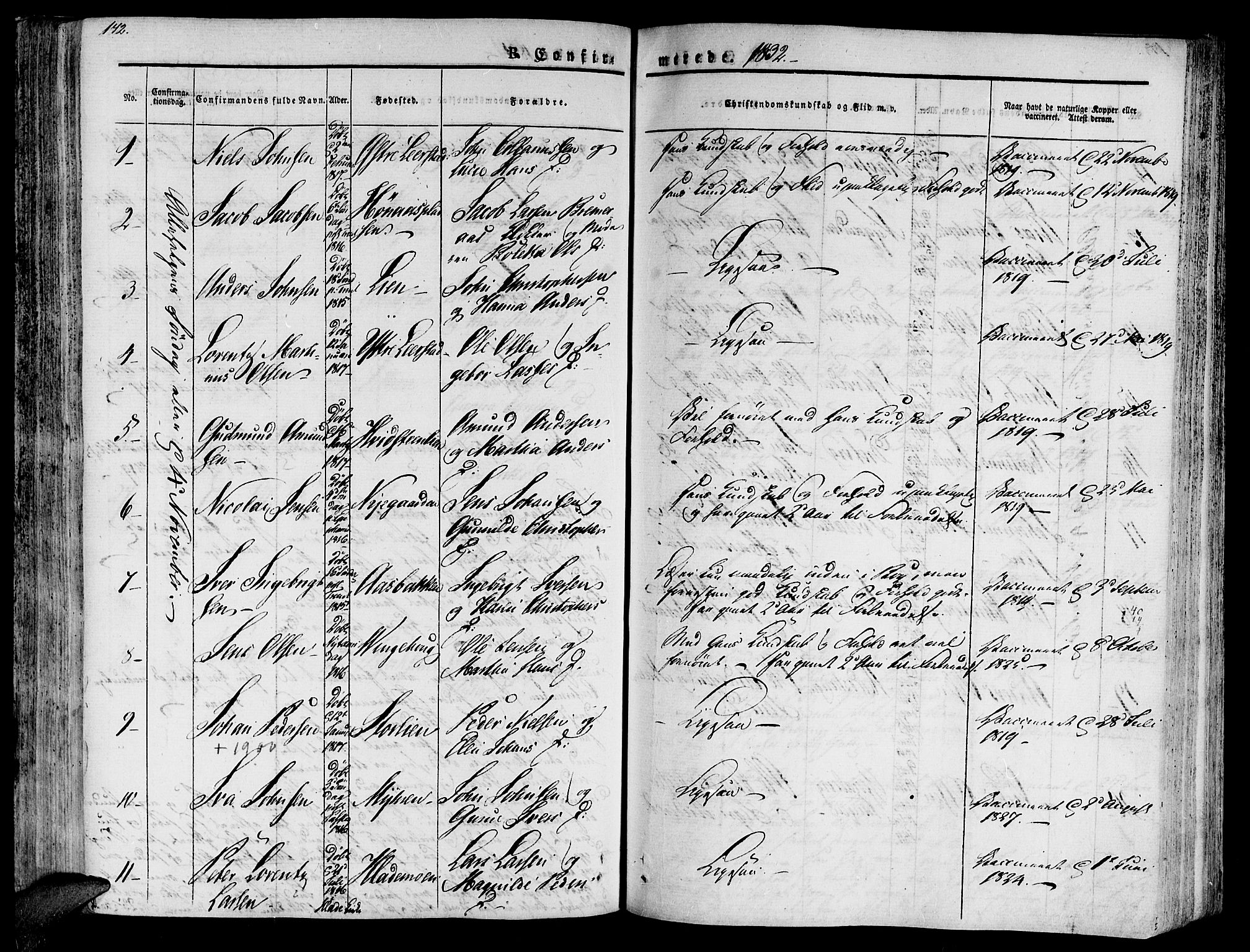 Ministerialprotokoller, klokkerbøker og fødselsregistre - Nord-Trøndelag, SAT/A-1458/701/L0006: Parish register (official) no. 701A06, 1825-1841, p. 172