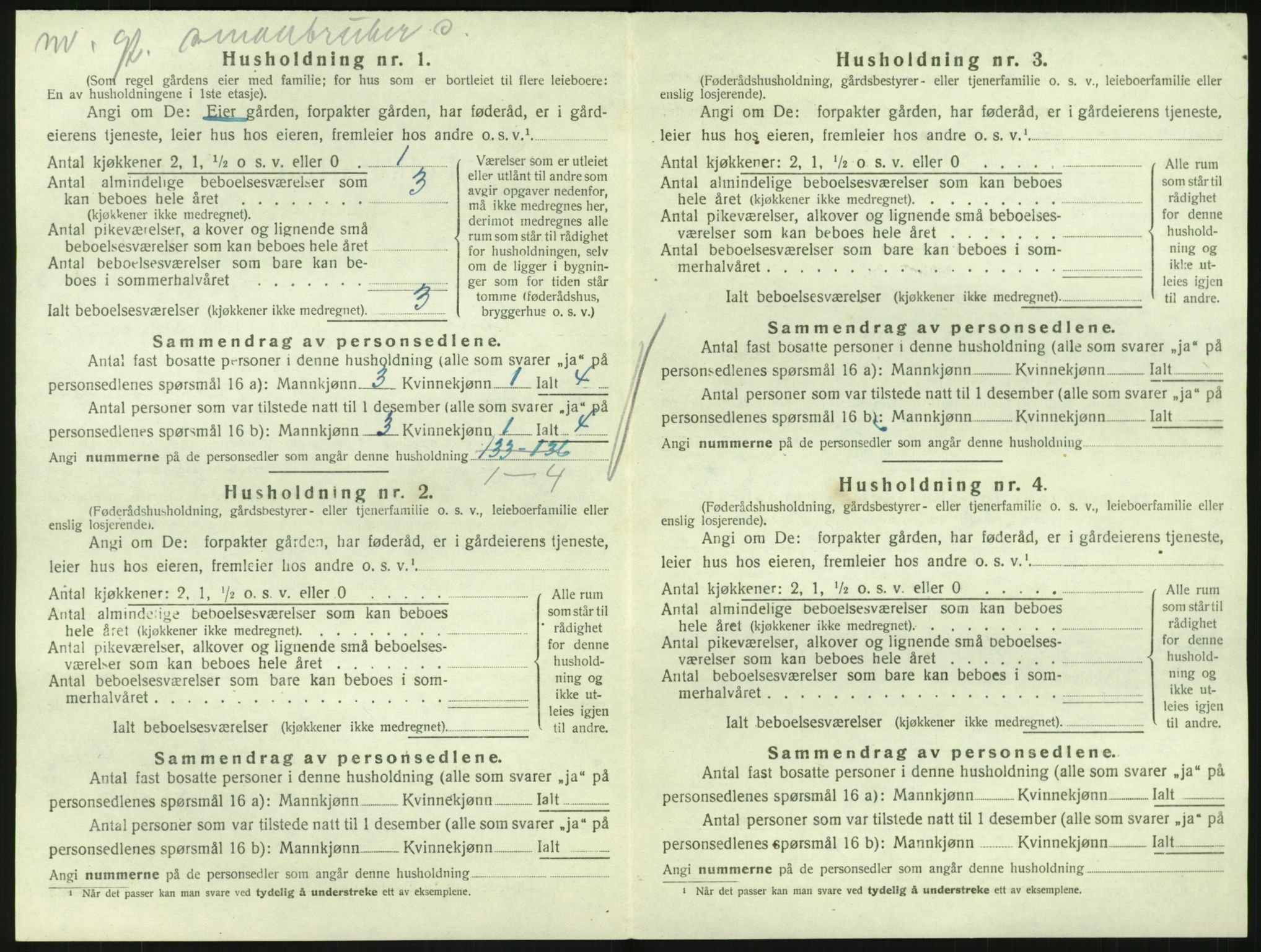 SAKO, 1920 census for Hedrum, 1920, p. 1644