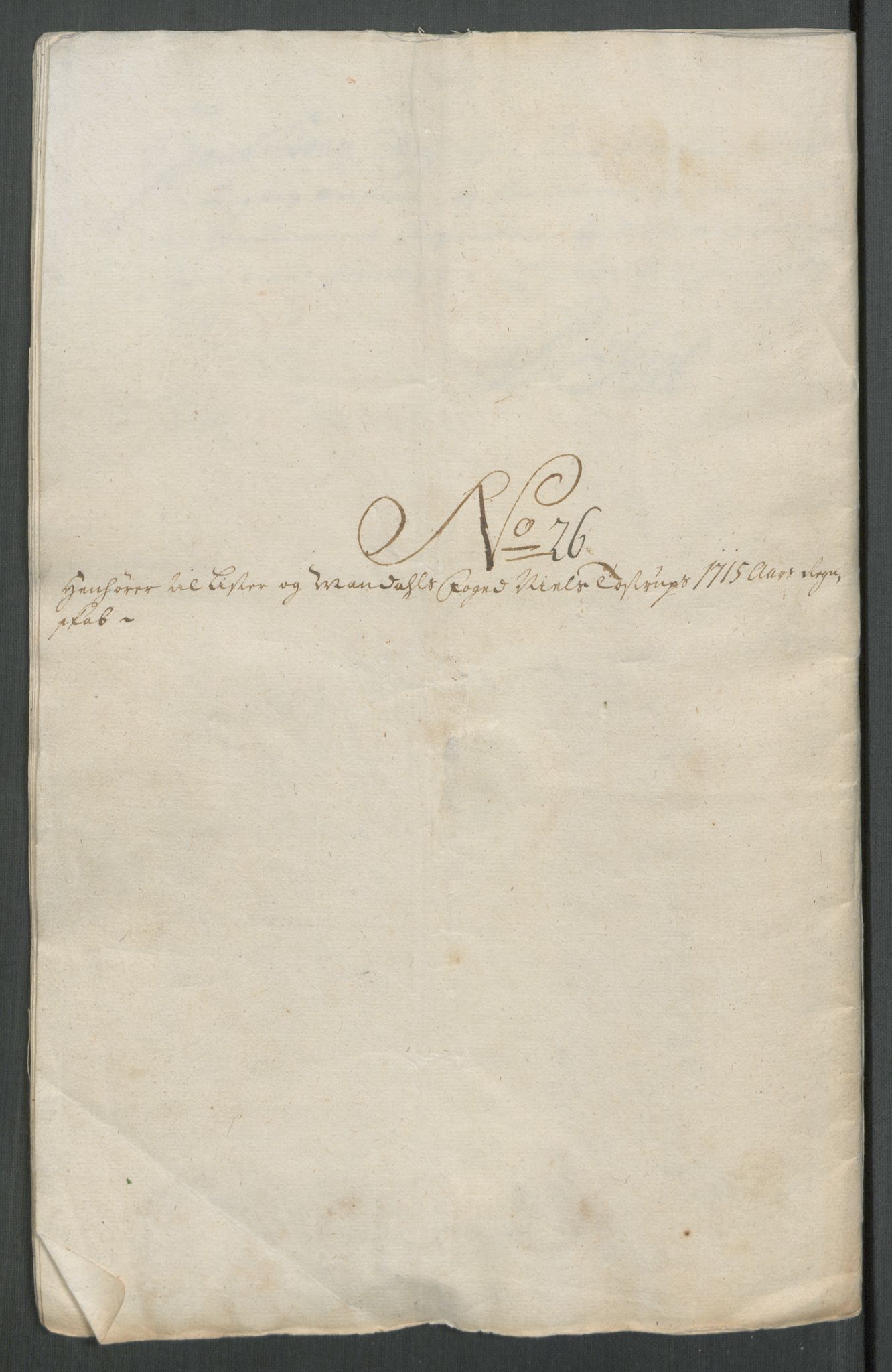 Rentekammeret inntil 1814, Reviderte regnskaper, Fogderegnskap, AV/RA-EA-4092/R43/L2559: Fogderegnskap Lista og Mandal, 1715, p. 284