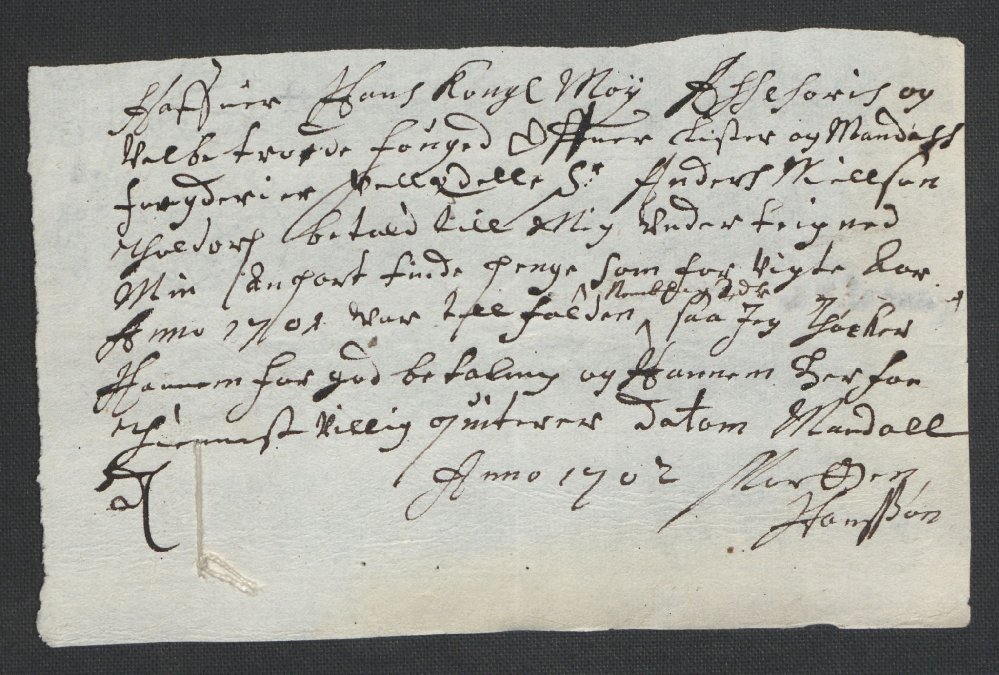 Rentekammeret inntil 1814, Reviderte regnskaper, Fogderegnskap, AV/RA-EA-4092/R43/L2549: Fogderegnskap Lista og Mandal, 1701-1702, p. 184