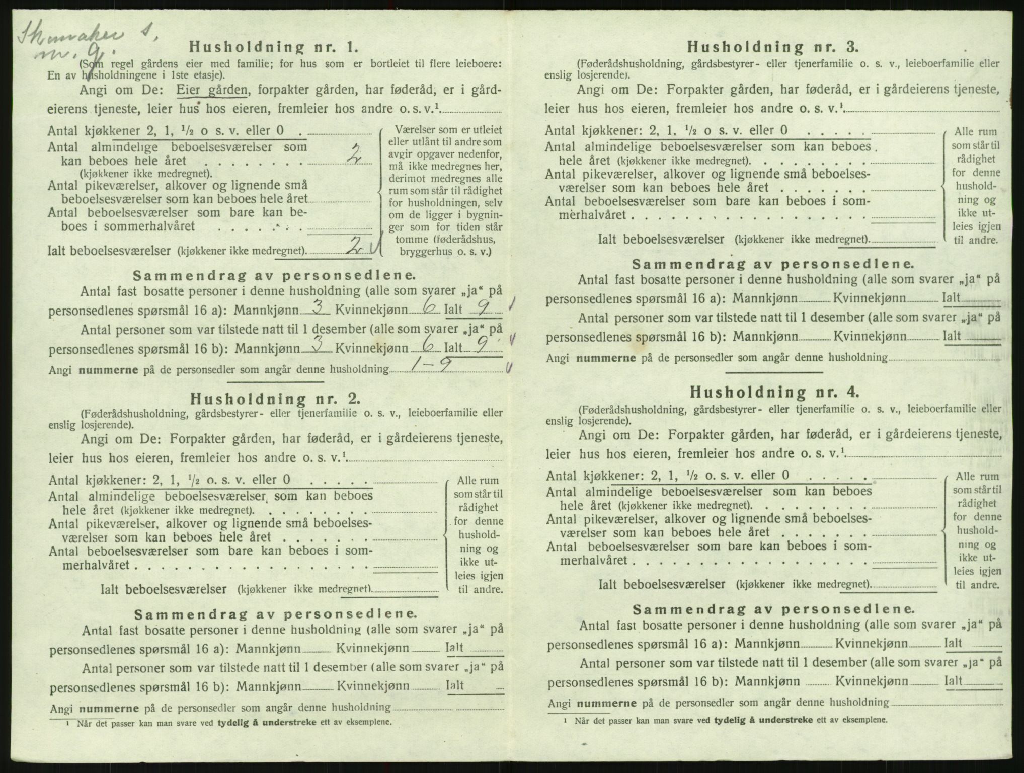 SAK, 1920 census for Hylestad, 1920, p. 181