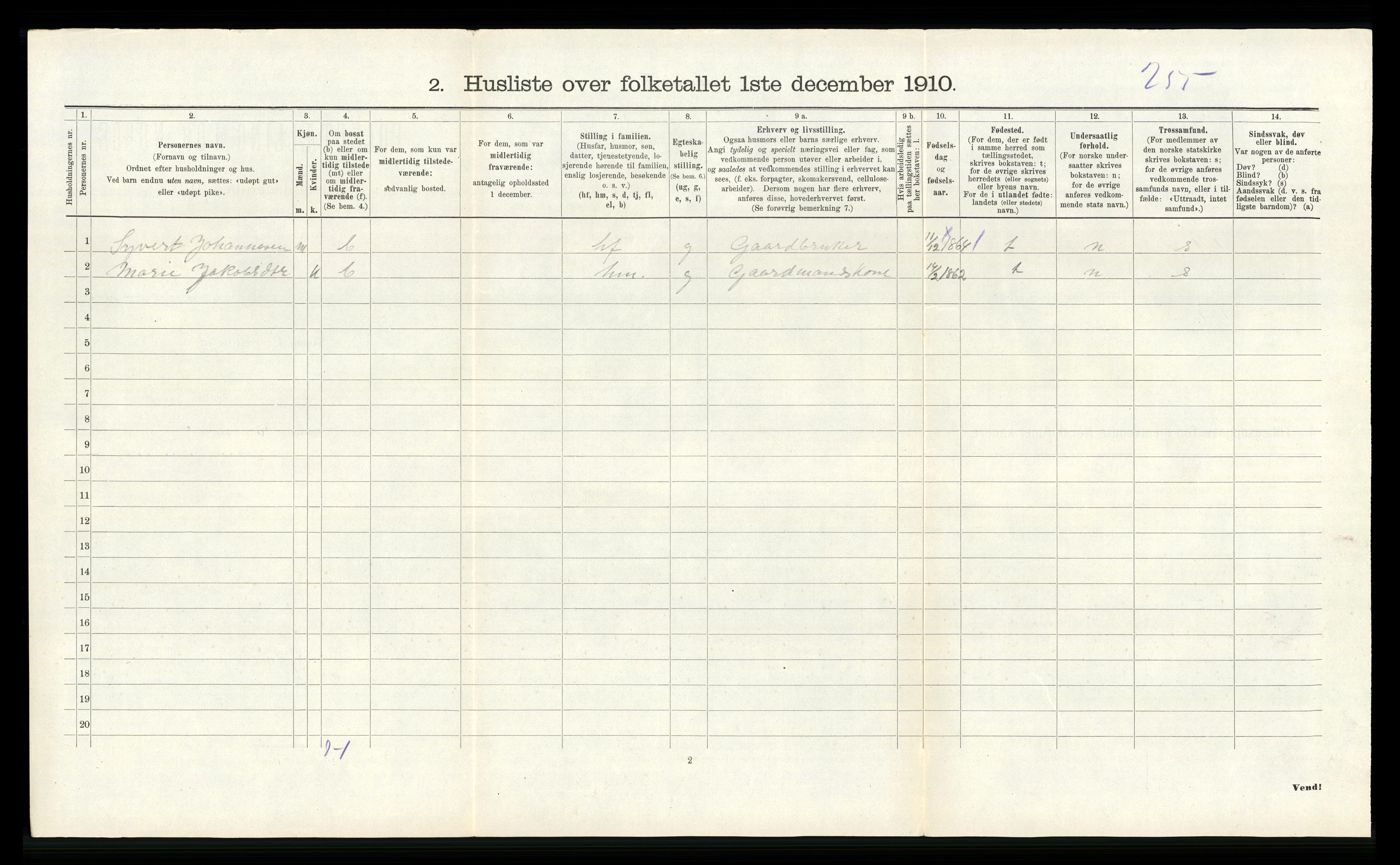 RA, 1910 census for Fister, 1910, p. 125