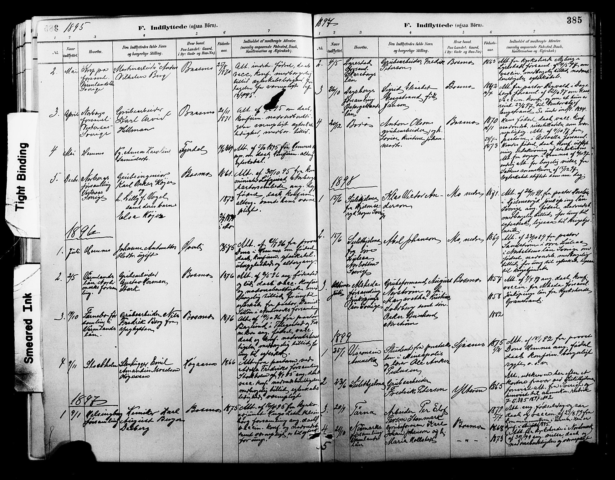Ministerialprotokoller, klokkerbøker og fødselsregistre - Nordland, SAT/A-1459/827/L0421: Parish register (copy) no. 827C10, 1887-1906, p. 385