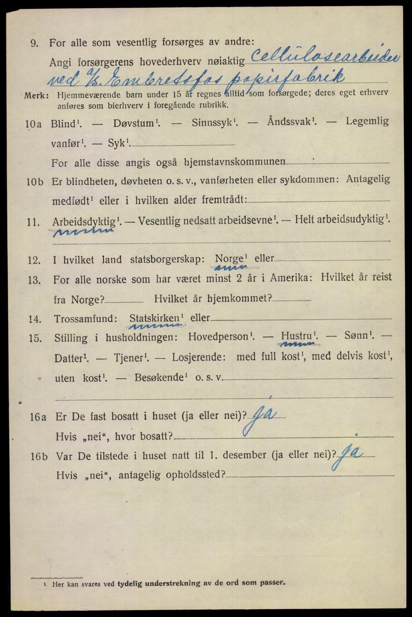 SAKO, 1920 census for Modum, 1920, p. 10366