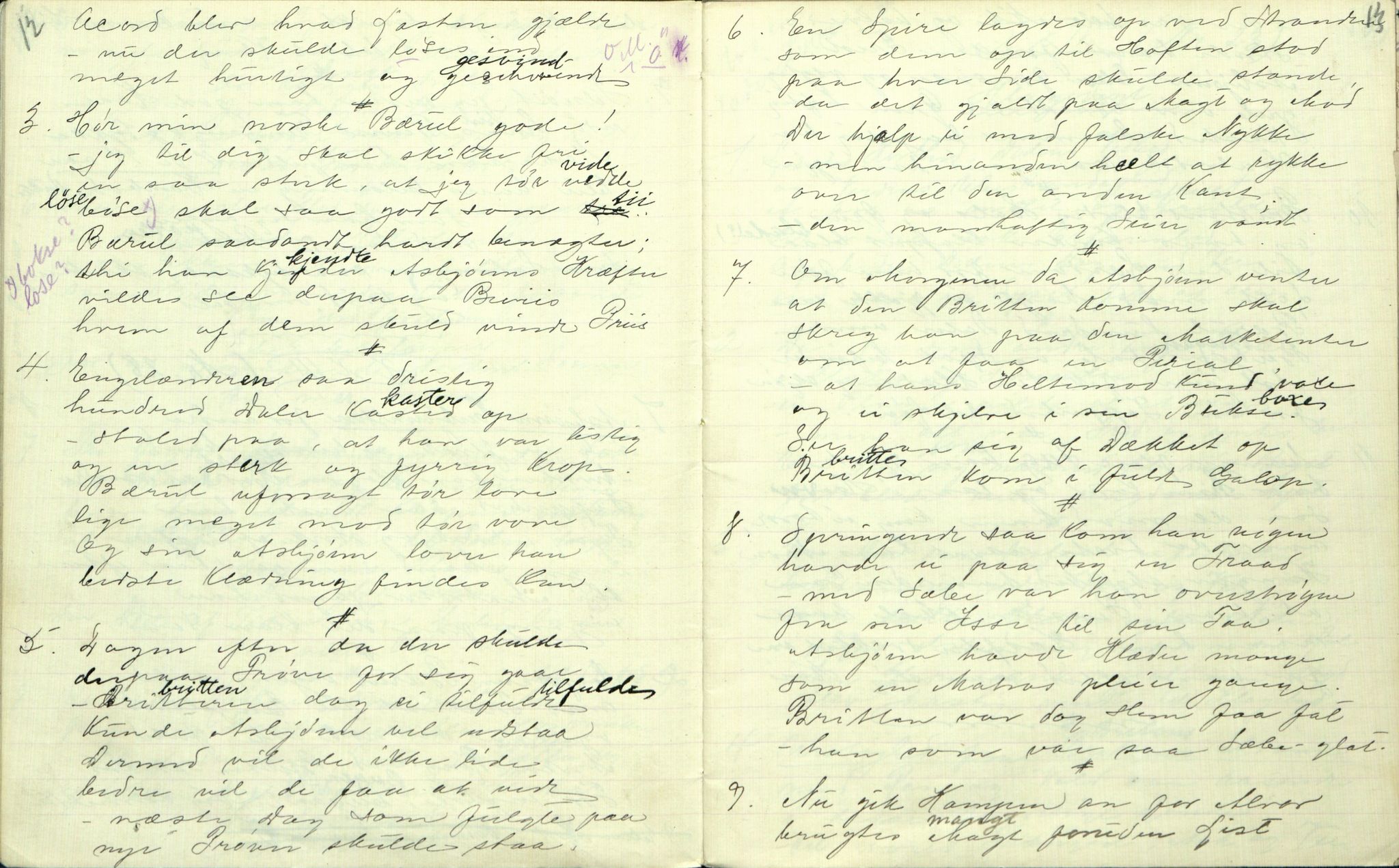 Rikard Berge, TEMU/TGM-A-1003/F/L0001/0010: 001-030 Innholdslister / 7. Framhald av vinsvolds dikt. Merknader til Vinsvaal-boki. XXX uppskr. etter a: Olav Brubakken, B: Eiv. Tresland, C: Gunnhild Bjørge, D: Kvende, e: Hardthol, F: Lisle Aasheim. Mindet af Ole Halvorsen Juve. Smaaknas , 1901, p. 12-13