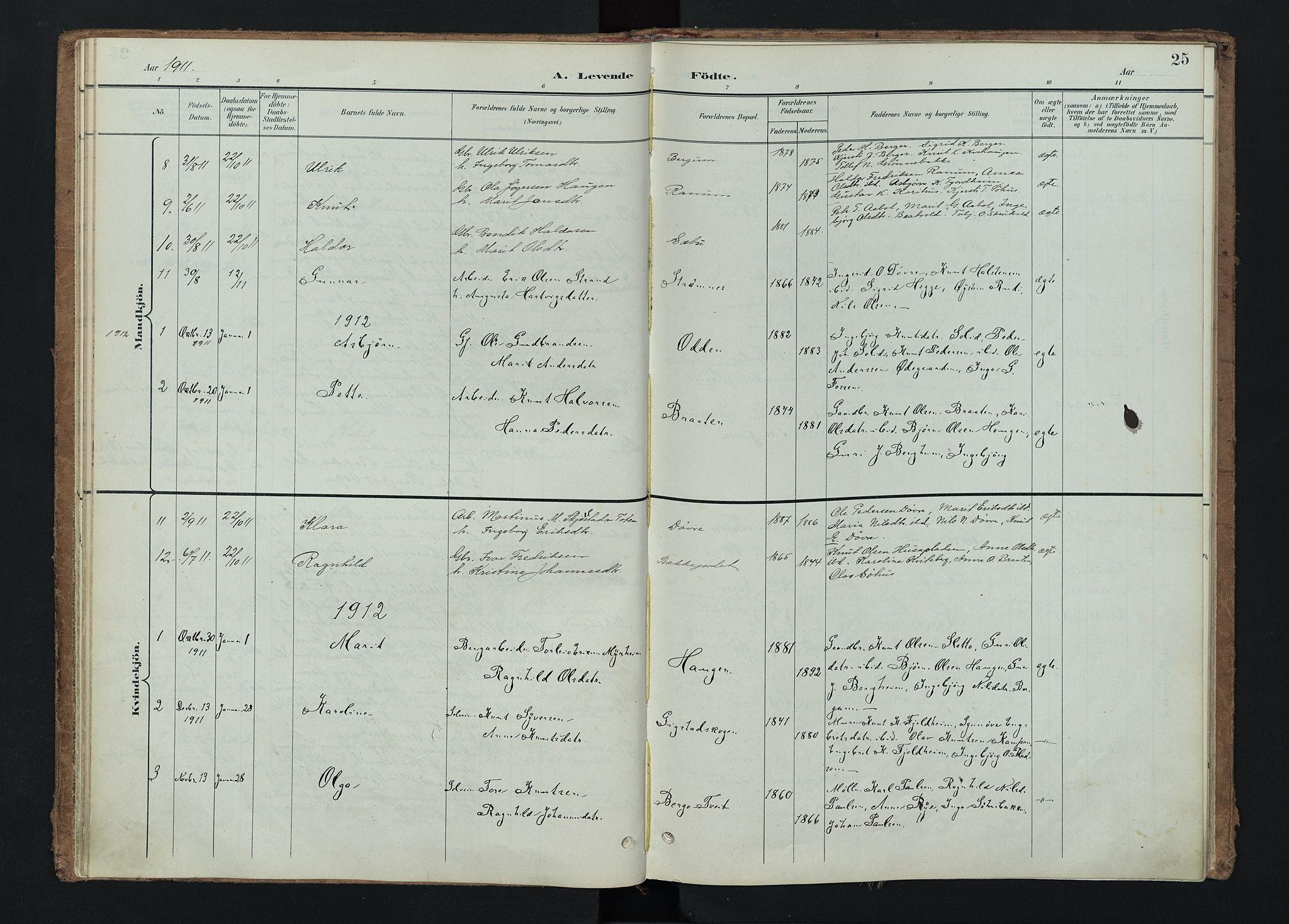 Nord-Aurdal prestekontor, SAH/PREST-132/H/Ha/Haa/L0015: Parish register (official) no. 15, 1896-1914, p. 25