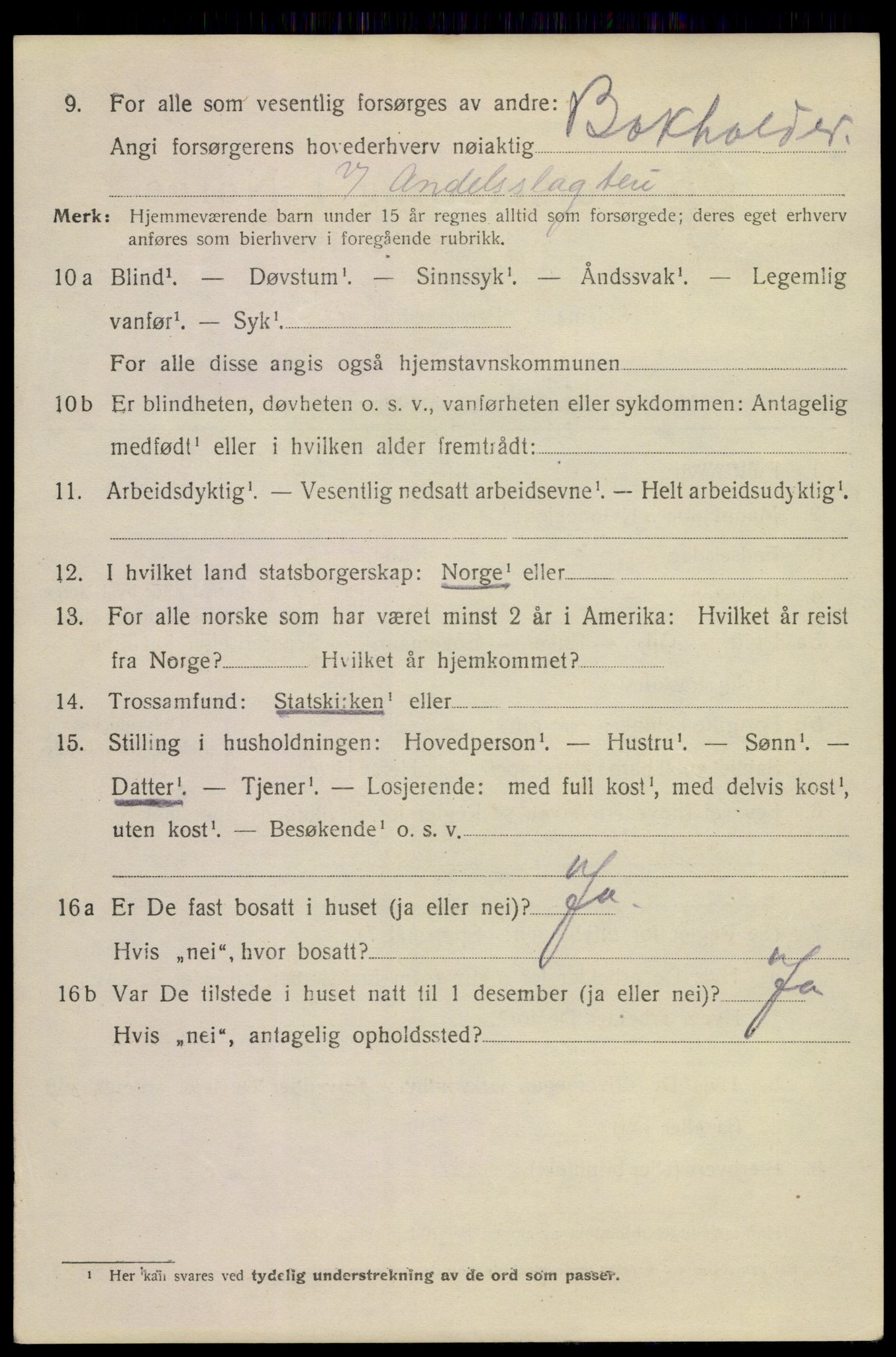 SAKO, 1920 census for Horten, 1920, p. 16260