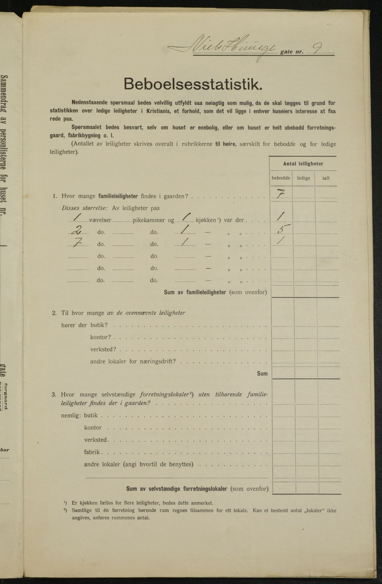 OBA, Municipal Census 1913 for Kristiania, 1913, p. 70942