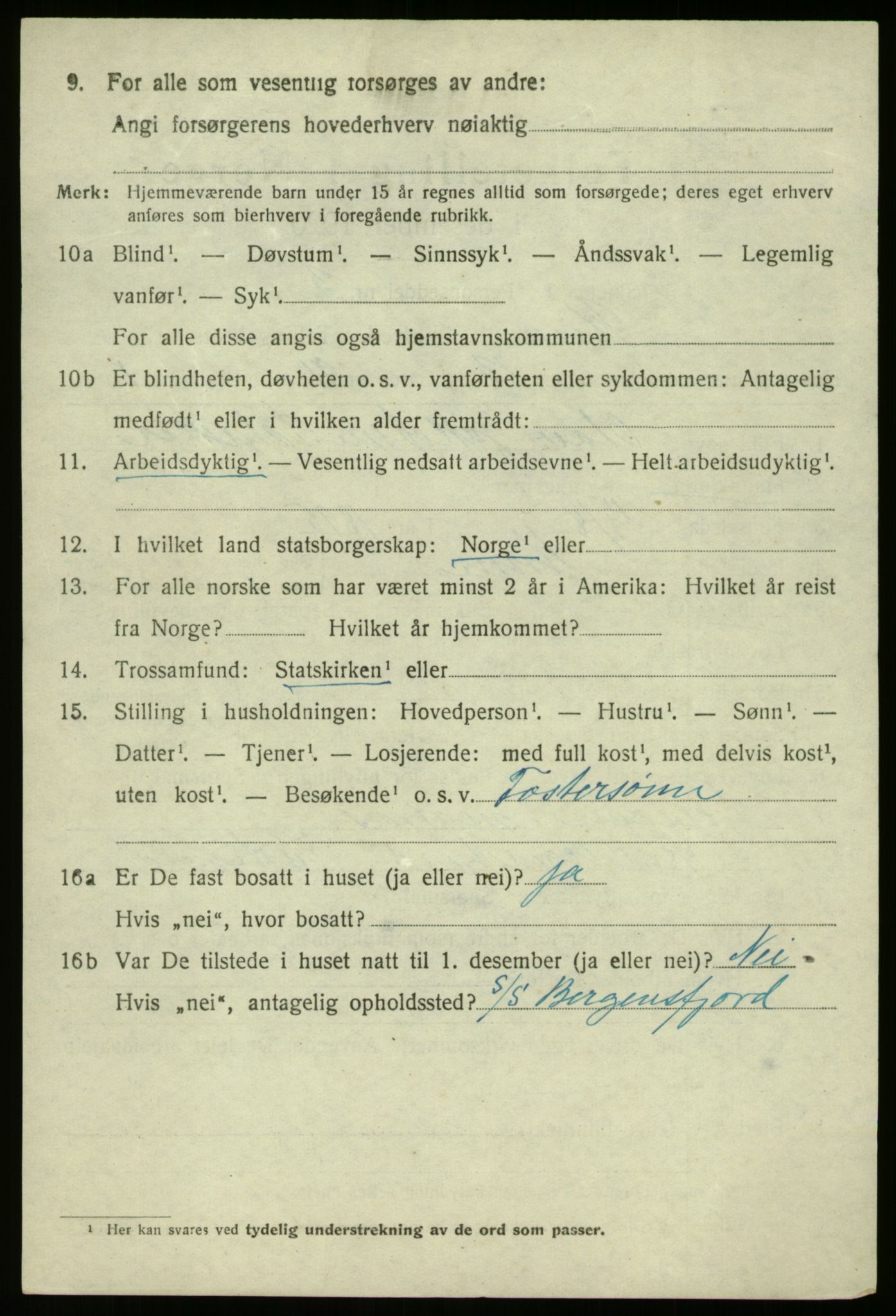 SAB, 1920 census for Kinn, 1920, p. 11734