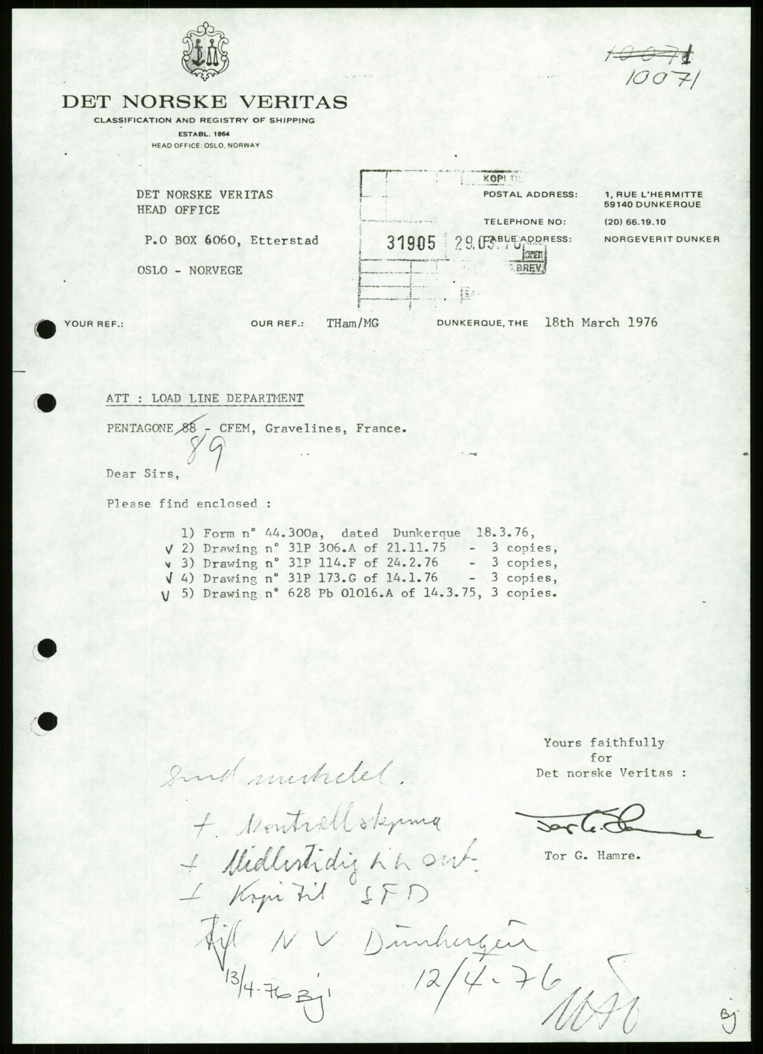 Justisdepartementet, Granskningskommisjonen ved Alexander Kielland-ulykken 27.3.1980, AV/RA-S-1165/D/L0013: H Sjøfartsdirektoratet og Skipskontrollen (H25-H43, H45, H47-H48, H50, H52)/I Det norske Veritas (I34, I41, I47), 1980-1981, p. 746