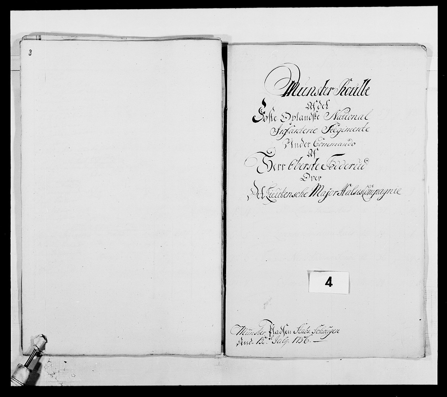 Kommanderende general (KG I) med Det norske krigsdirektorium, RA/EA-5419/E/Ea/L0503: 1. Opplandske regiment, 1756-1761, p. 30