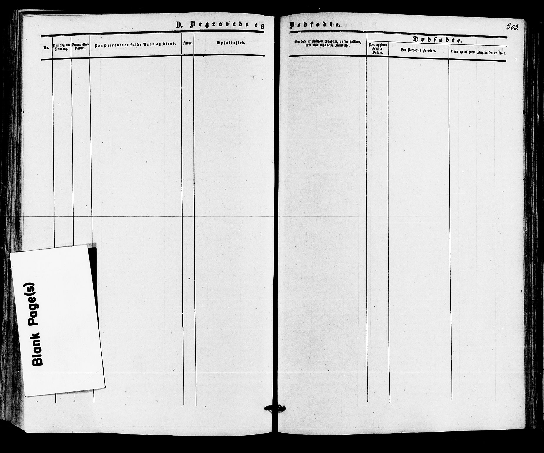 Røyken kirkebøker, AV/SAKO-A-241/F/Fa/L0006: Parish register (official) no. 6, 1857-1875, p. 303