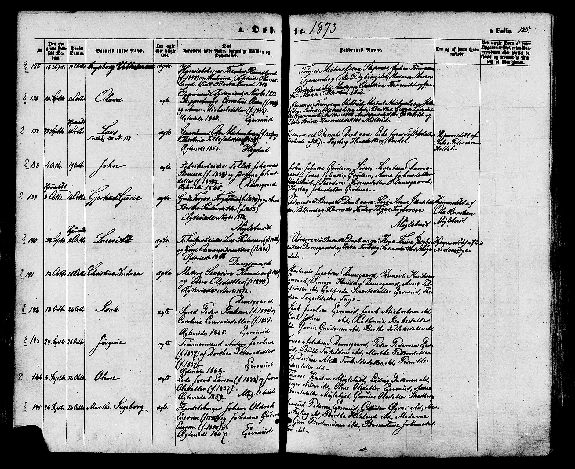 Eigersund sokneprestkontor, AV/SAST-A-101807/S08/L0014: Parish register (official) no. A 13, 1866-1878, p. 125