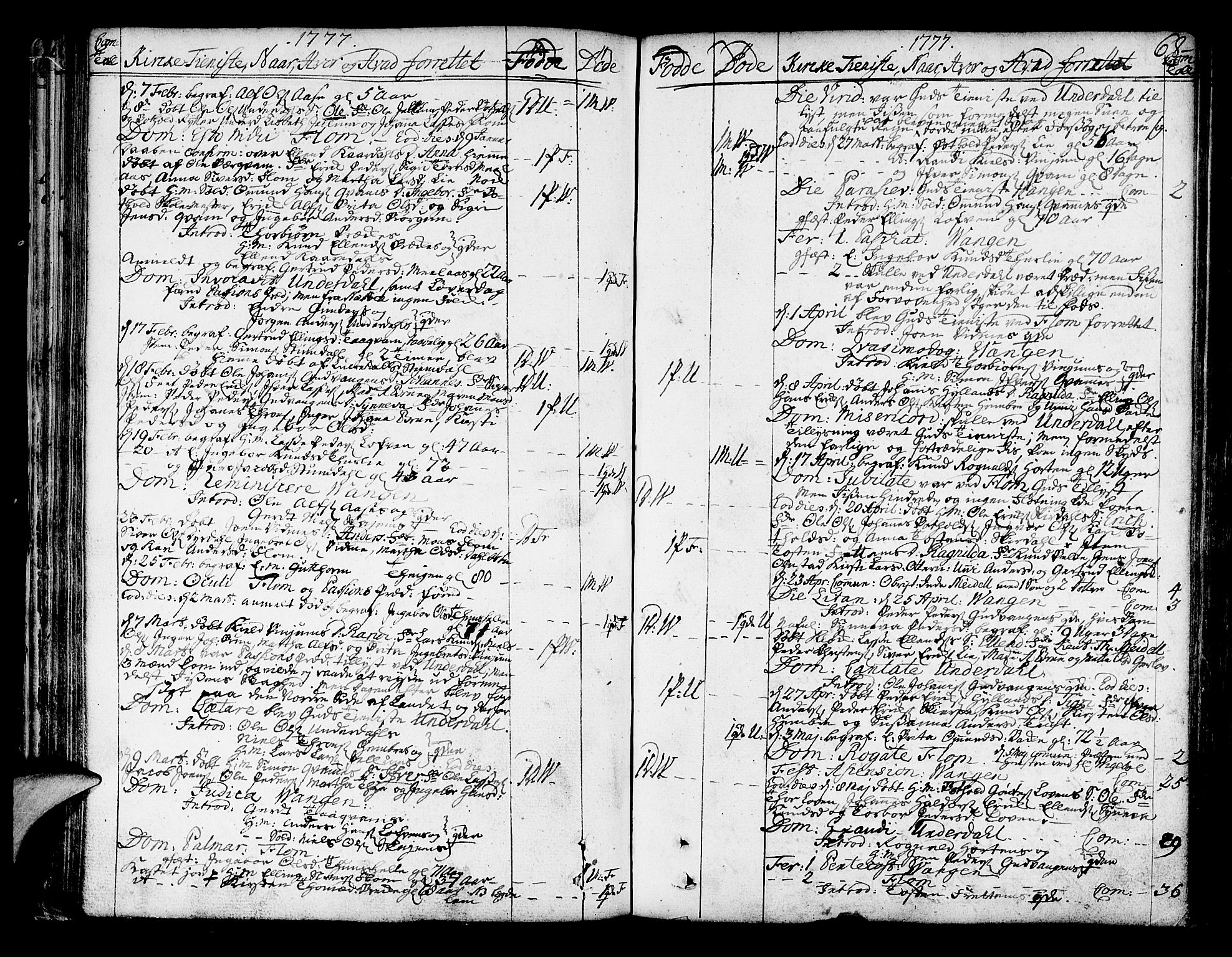 Aurland sokneprestembete, AV/SAB-A-99937/H/Ha/Haa/L0004: Parish register (official) no. A 4, 1756-1801, p. 68