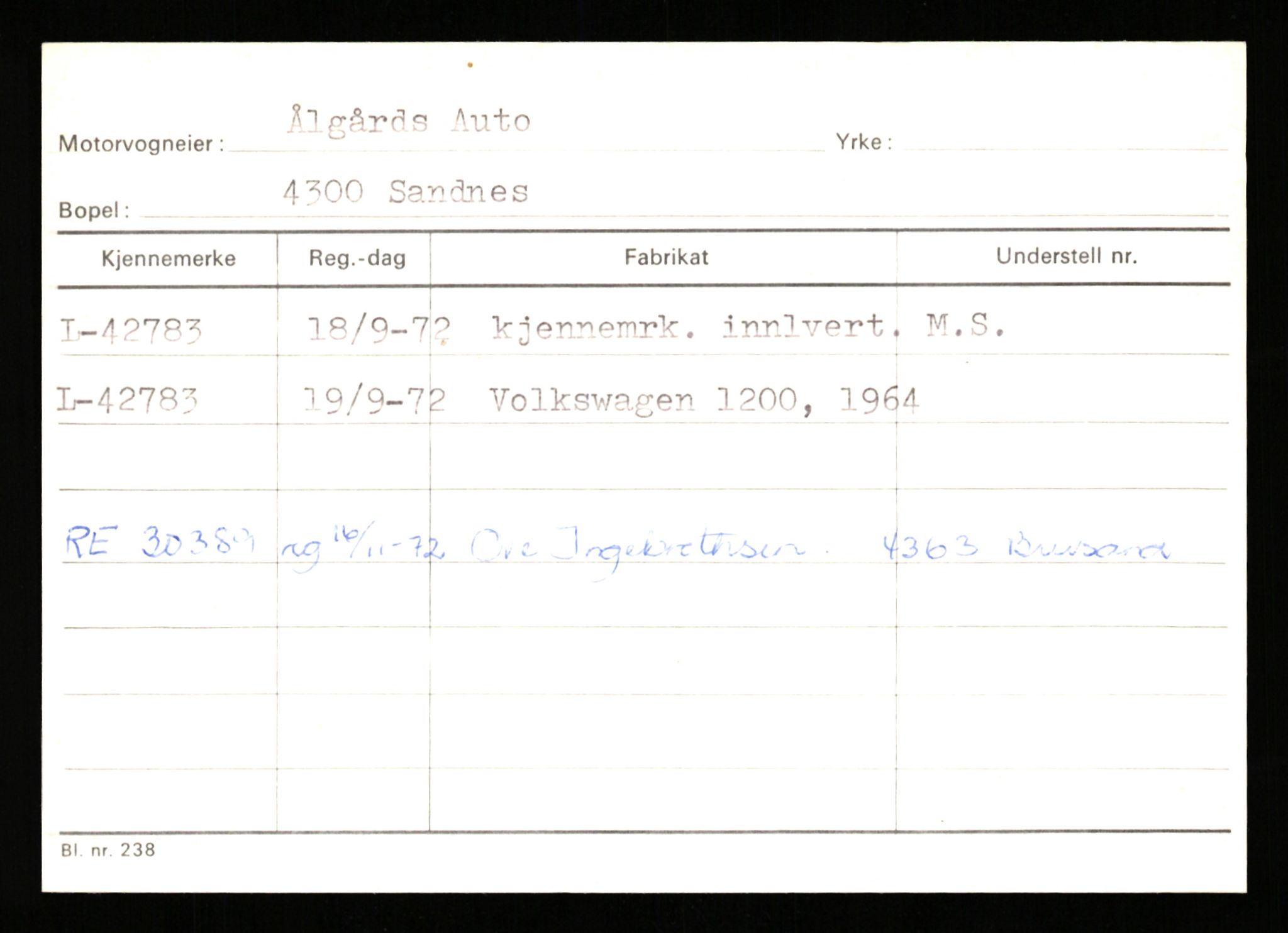 Stavanger trafikkstasjon, SAST/A-101942/0/G/L0006: Registreringsnummer: 34250 - 49007, 1930-1971, p. 2265